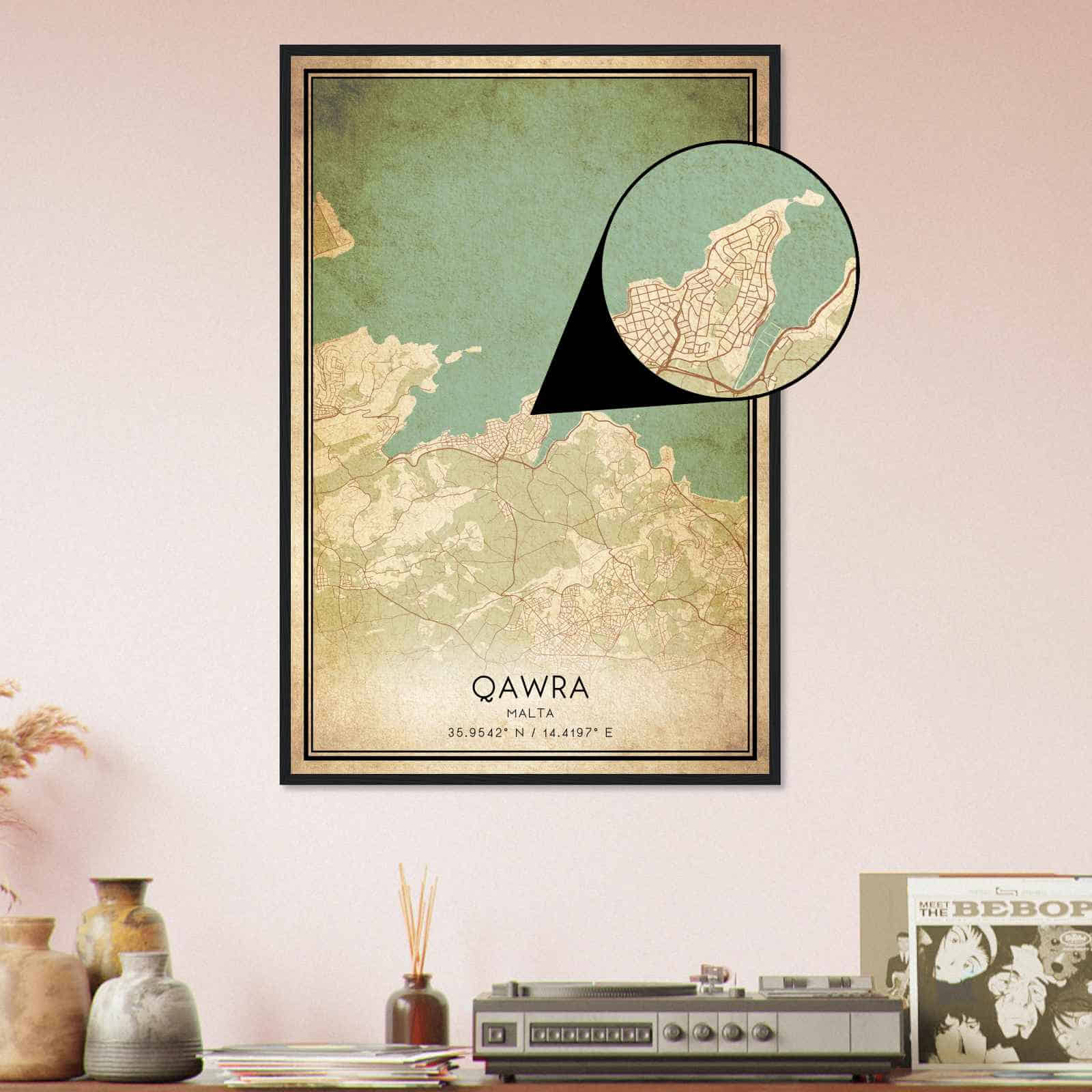 Deerfield Kansas Map Poster, Modern Home Decor Wall Art Print (Copy)