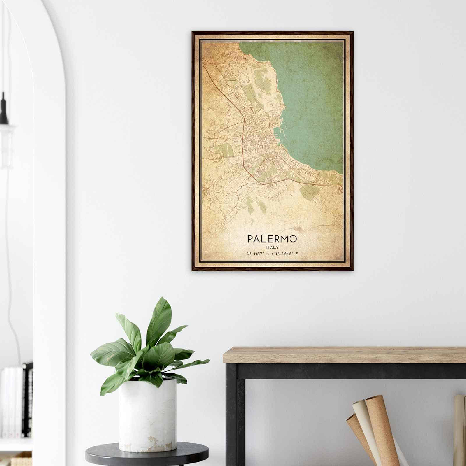 Deerfield Kansas Map Poster, Modern Home Decor Wall Art Print (Copy)