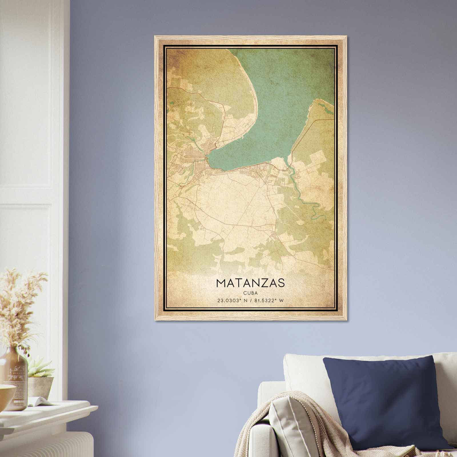 Deerfield Kansas Map Poster, Modern Home Decor Wall Art Print (Copy)