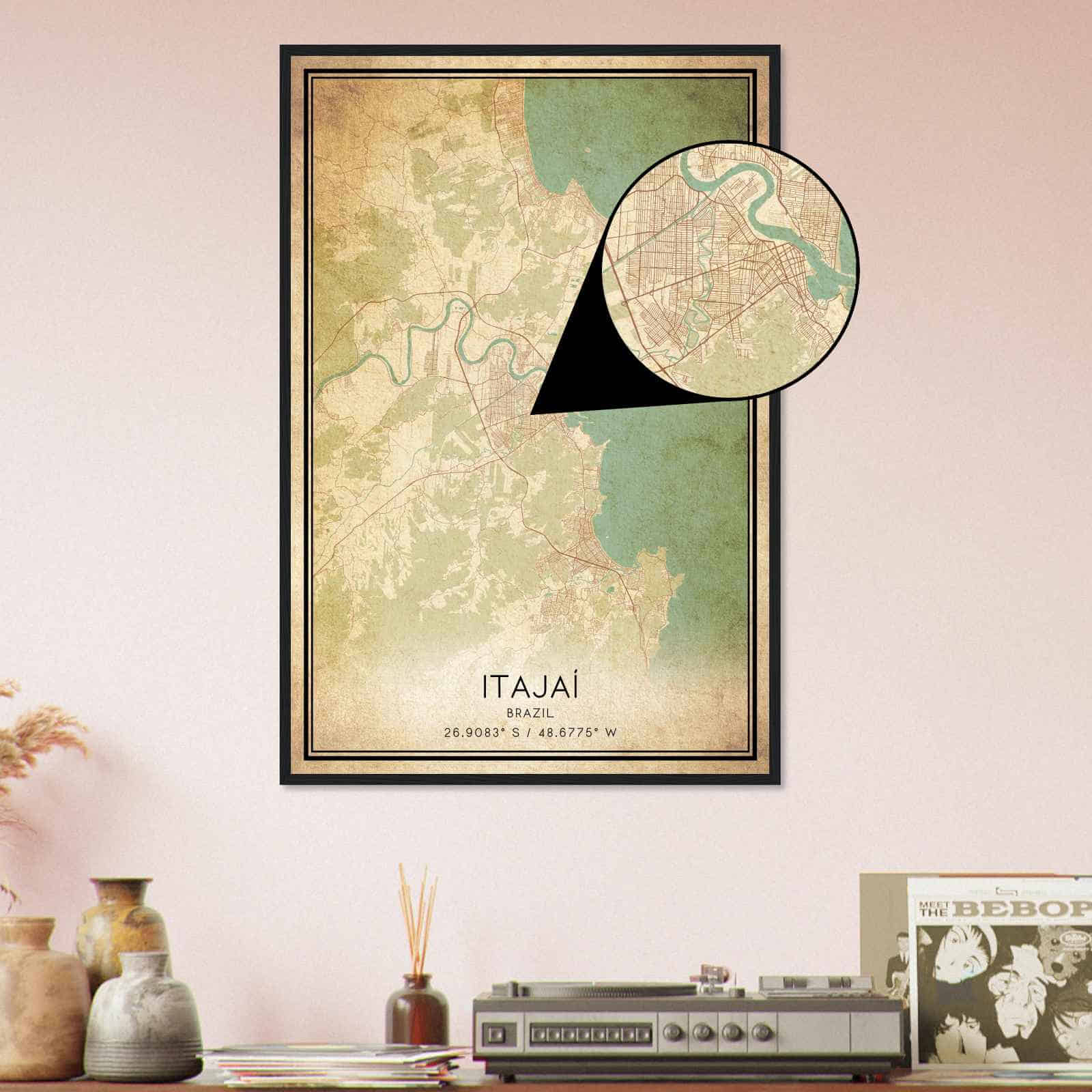 Deerfield Kansas Map Poster, Modern Home Decor Wall Art Print (Copy)