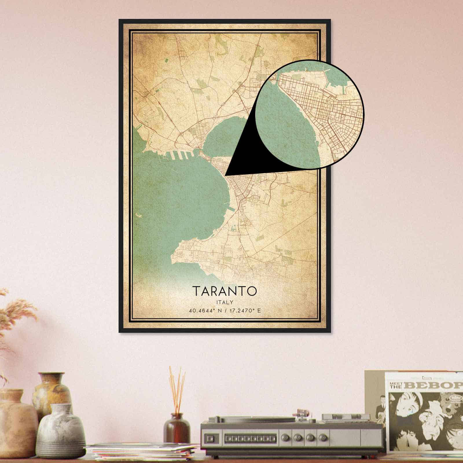 Deerfield Kansas Map Poster, Modern Home Decor Wall Art Print (Copy)