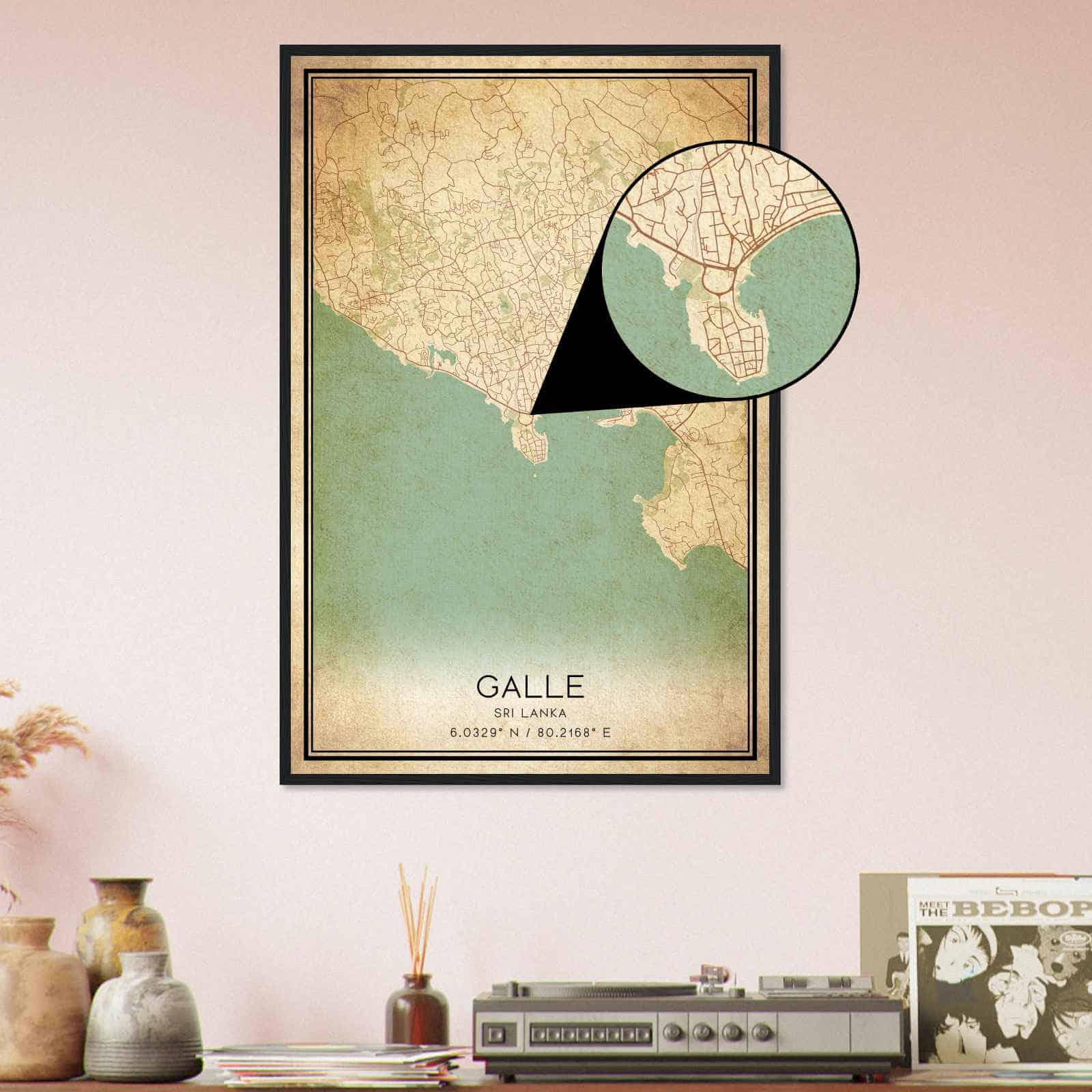 Deerfield Kansas Map Poster, Modern Home Decor Wall Art Print (Copy)
