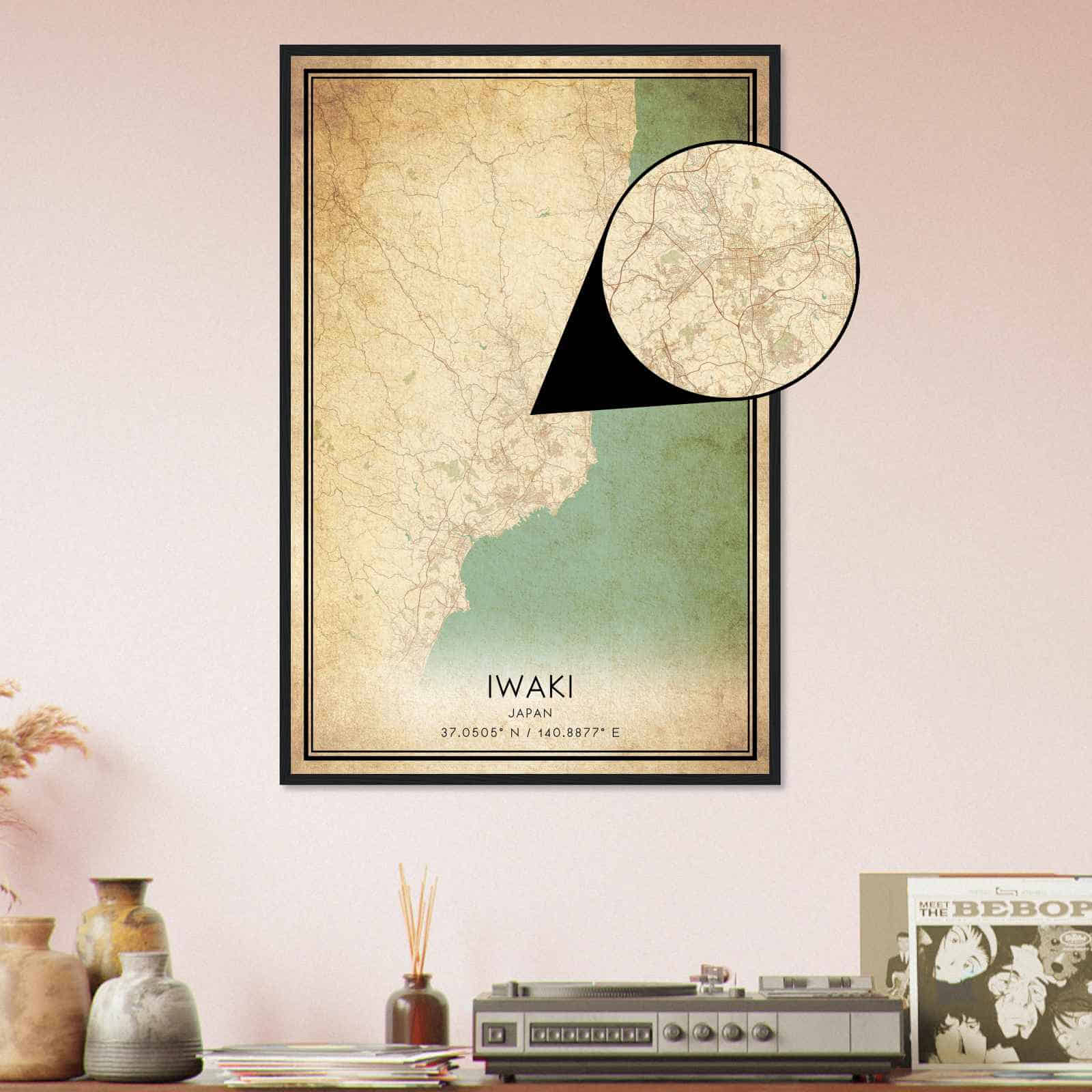 Deerfield Kansas Map Poster, Modern Home Decor Wall Art Print (Copy)