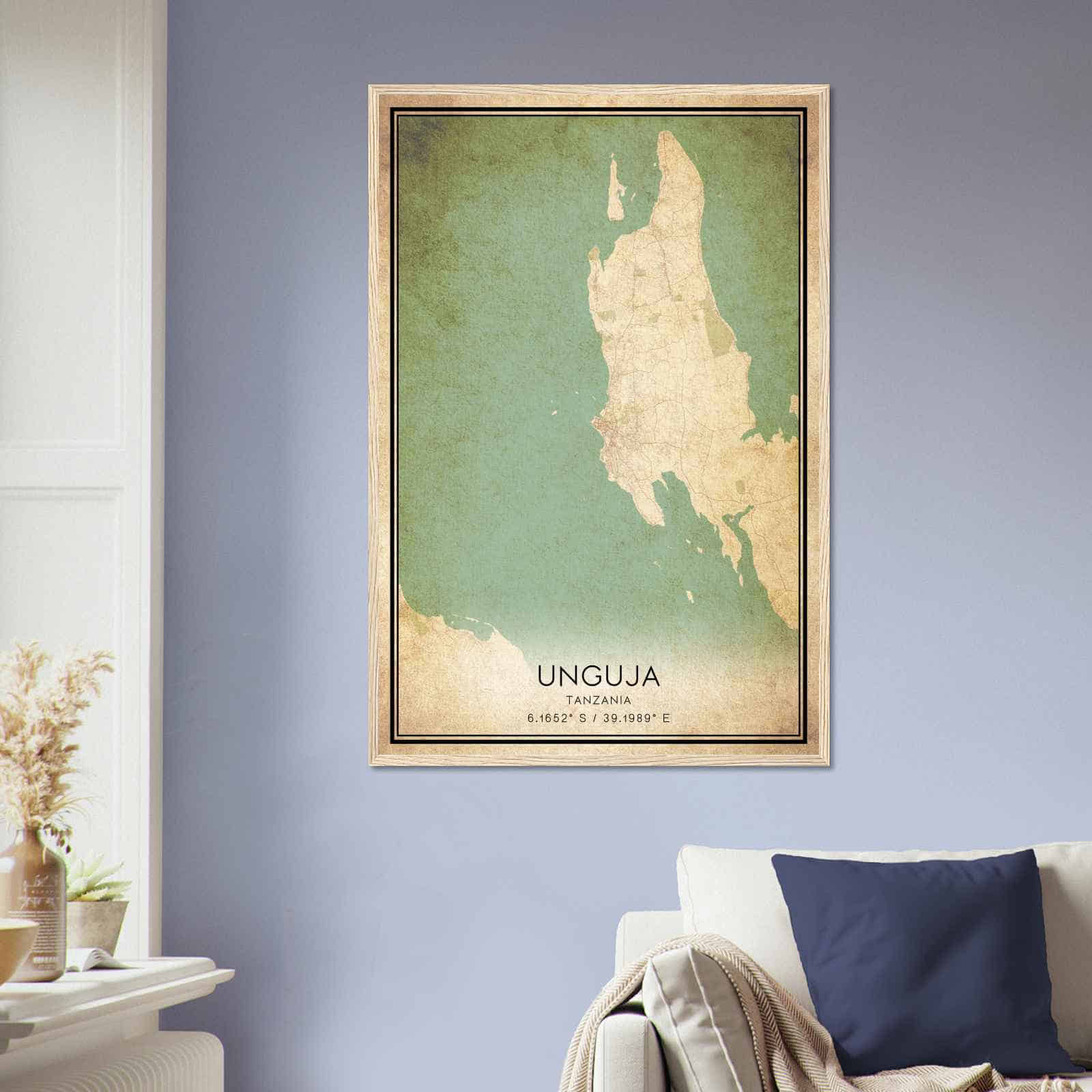 Deerfield Kansas Map Poster, Modern Home Decor Wall Art Print (Copy)