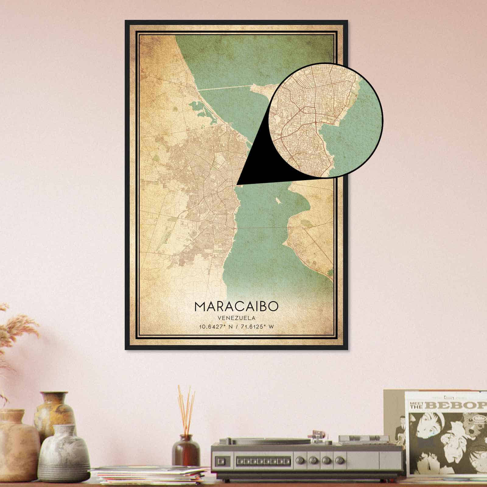 Deerfield Kansas Map Poster, Modern Home Decor Wall Art Print (Copy)