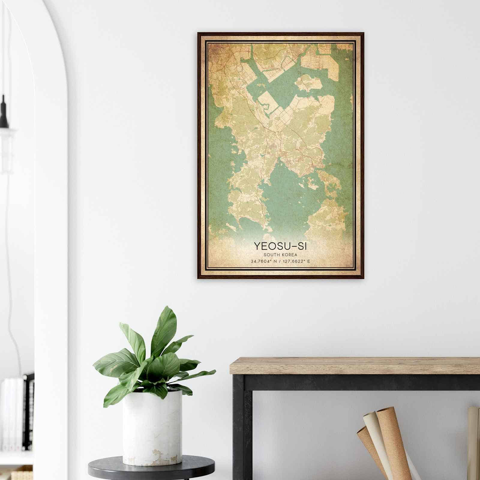 Deerfield Kansas Map Poster, Modern Home Decor Wall Art Print (Copy)