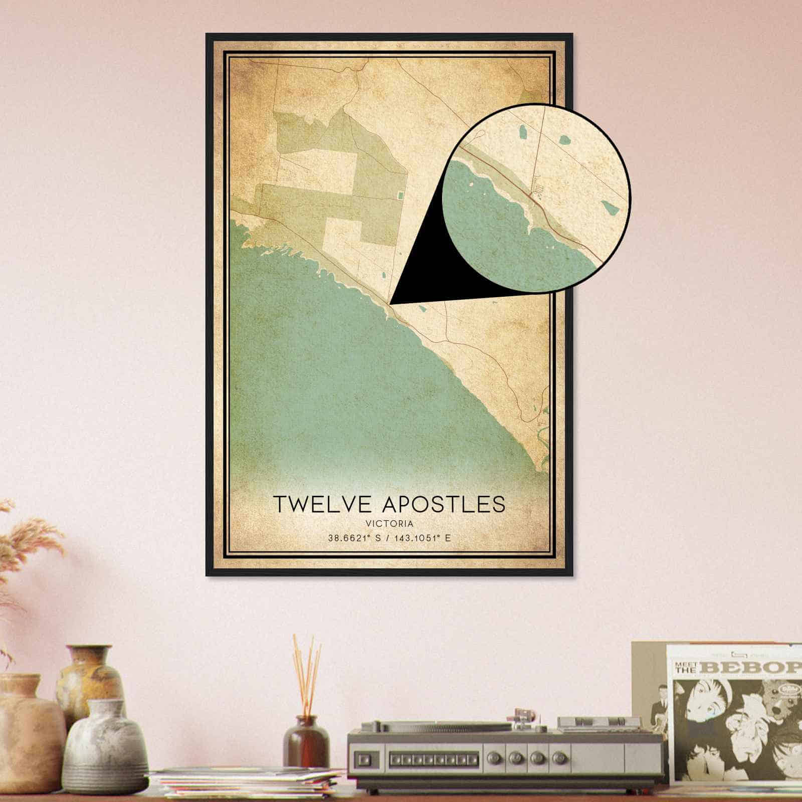 Deerfield Kansas Map Poster, Modern Home Decor Wall Art Print (Copy)