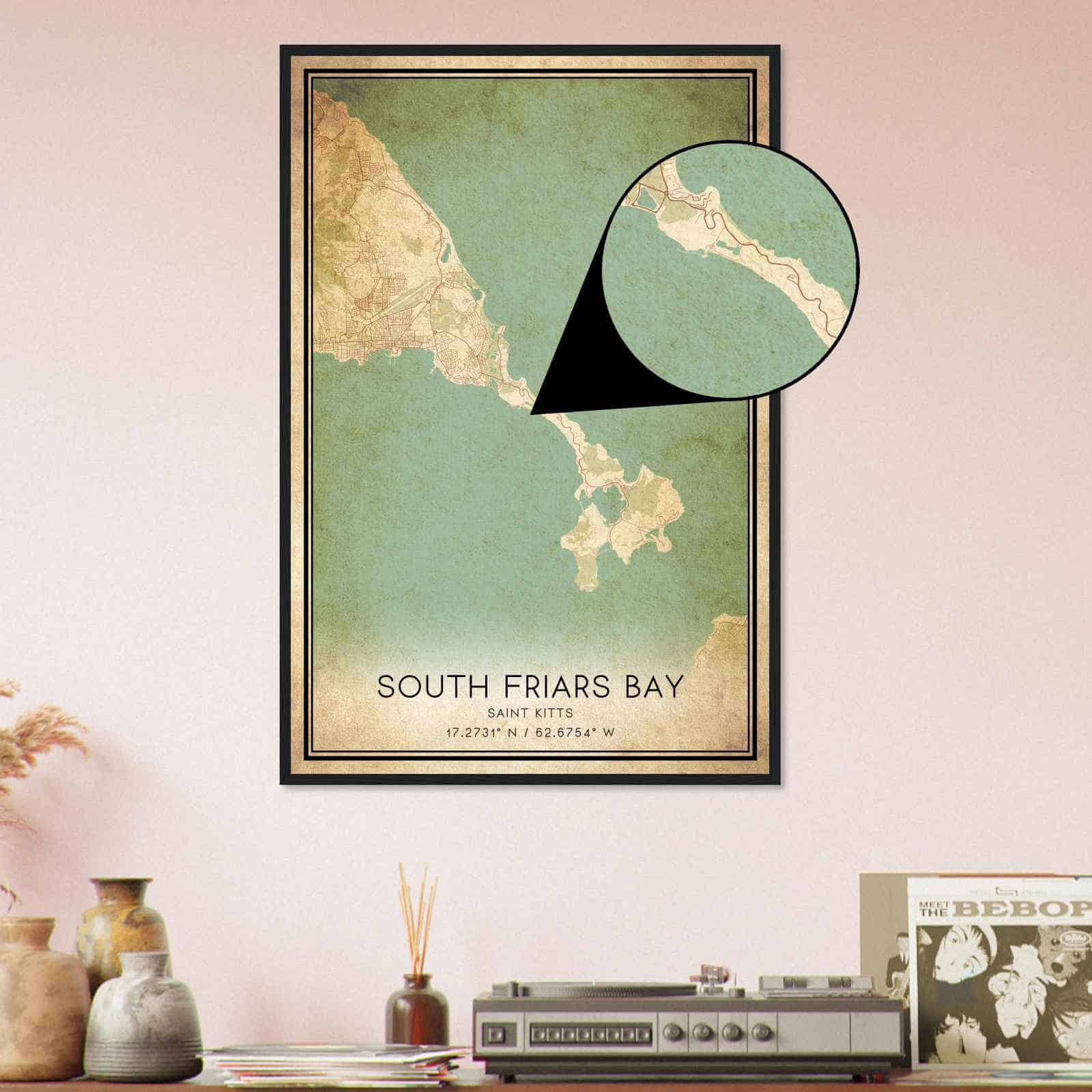 Deerfield Kansas Map Poster, Modern Home Decor Wall Art Print (Copy)