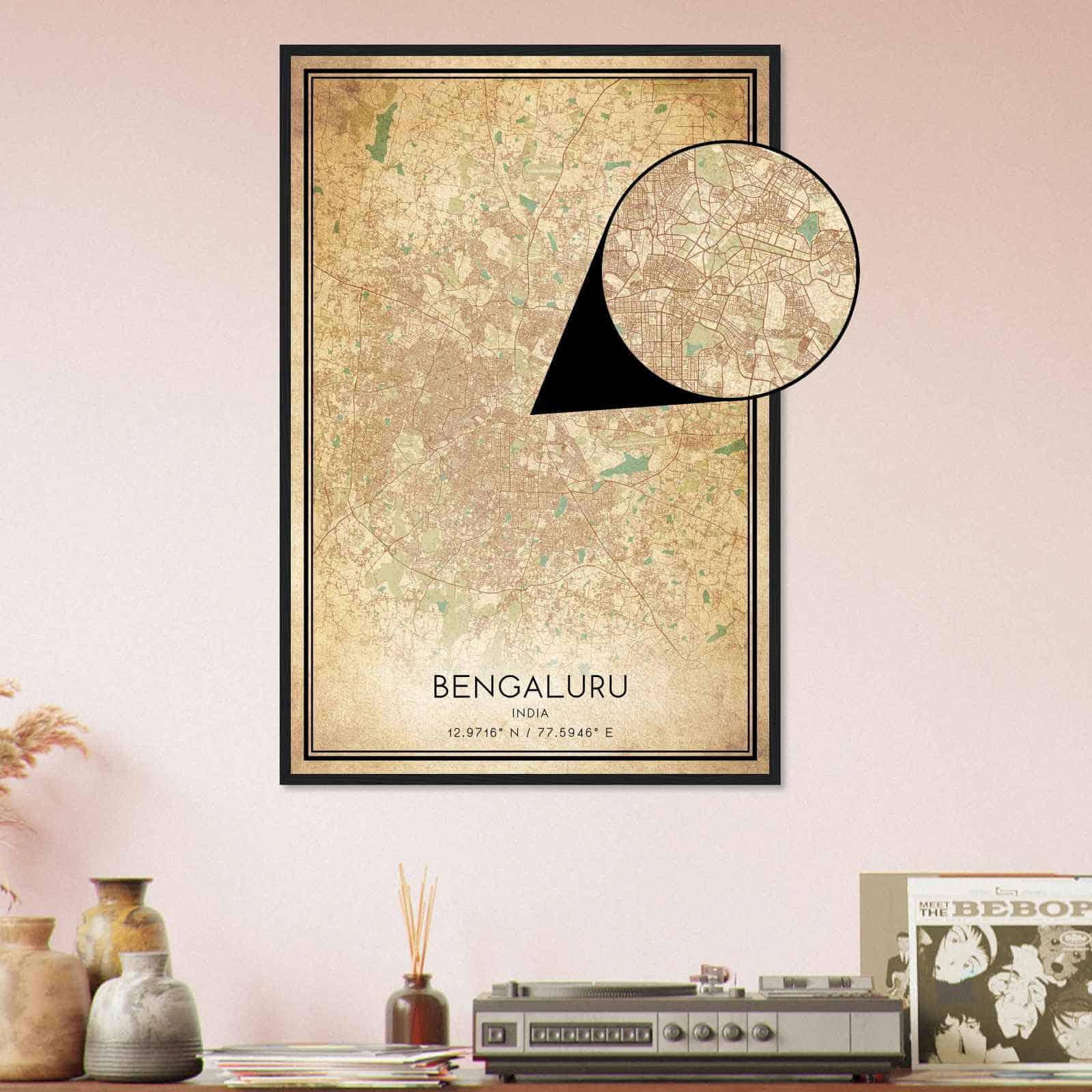 Deerfield Kansas Map Poster, Modern Home Decor Wall Art Print (Copy)