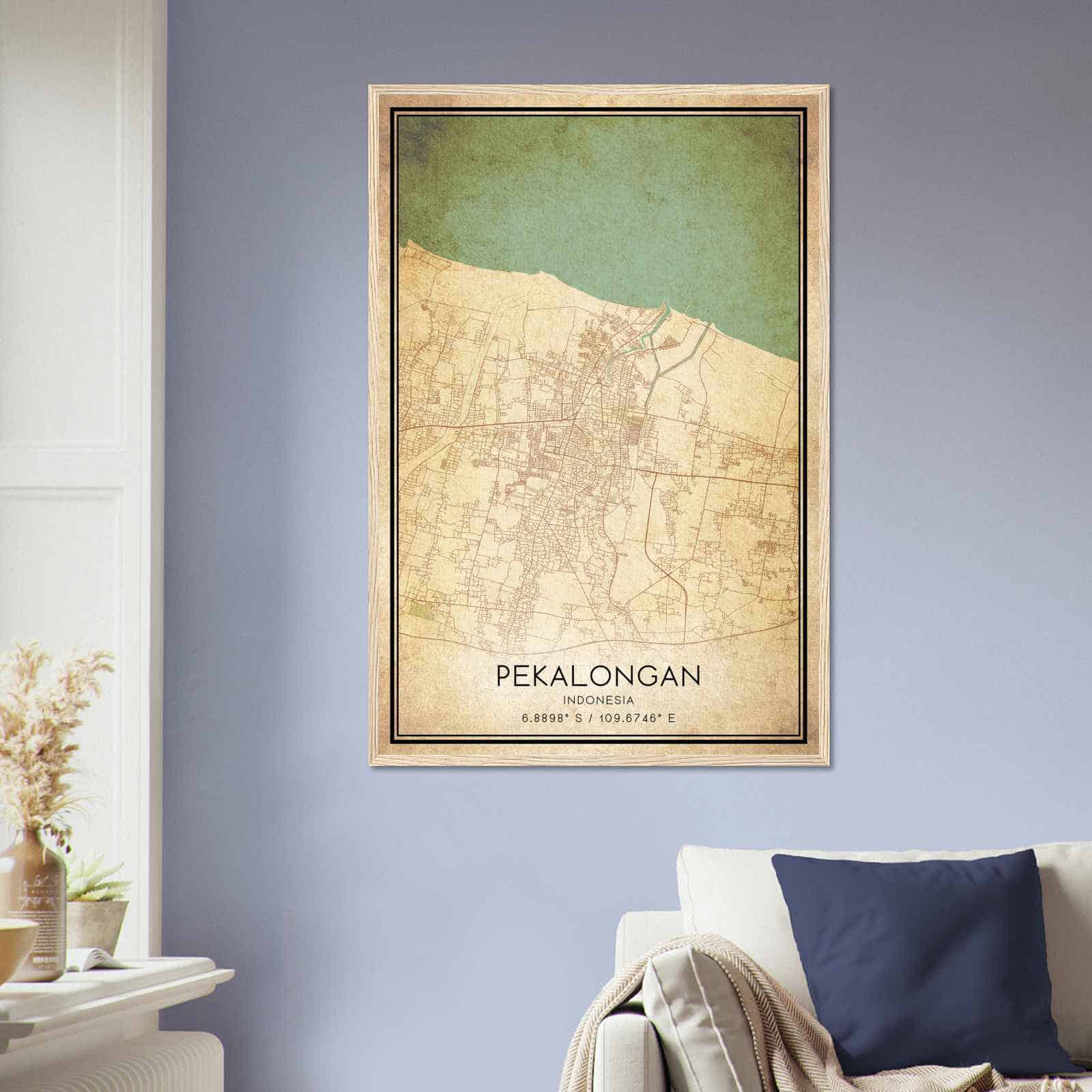 Deerfield Kansas Map Poster, Modern Home Decor Wall Art Print (Copy)