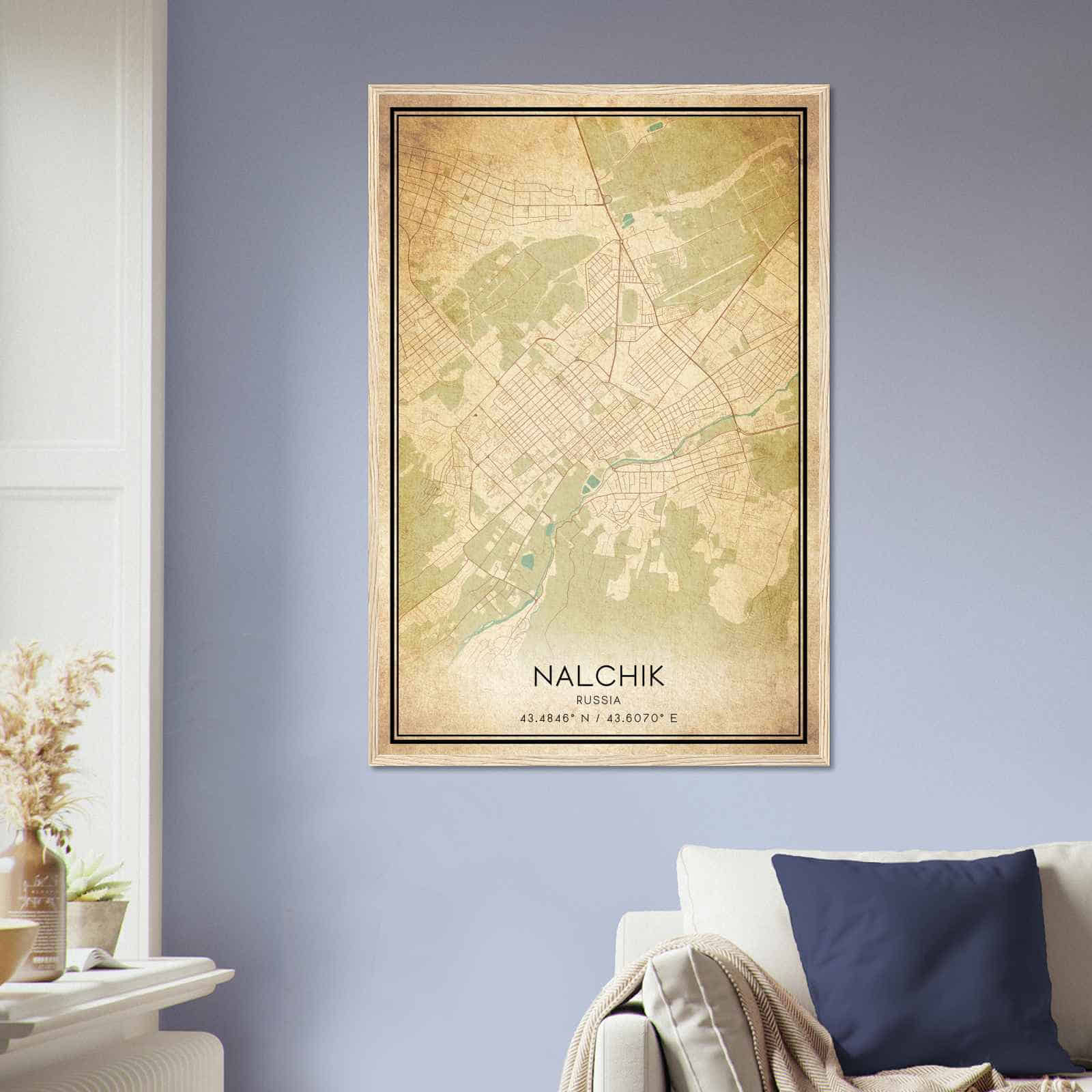 Deerfield Kansas Map Poster, Modern Home Decor Wall Art Print (Copy)