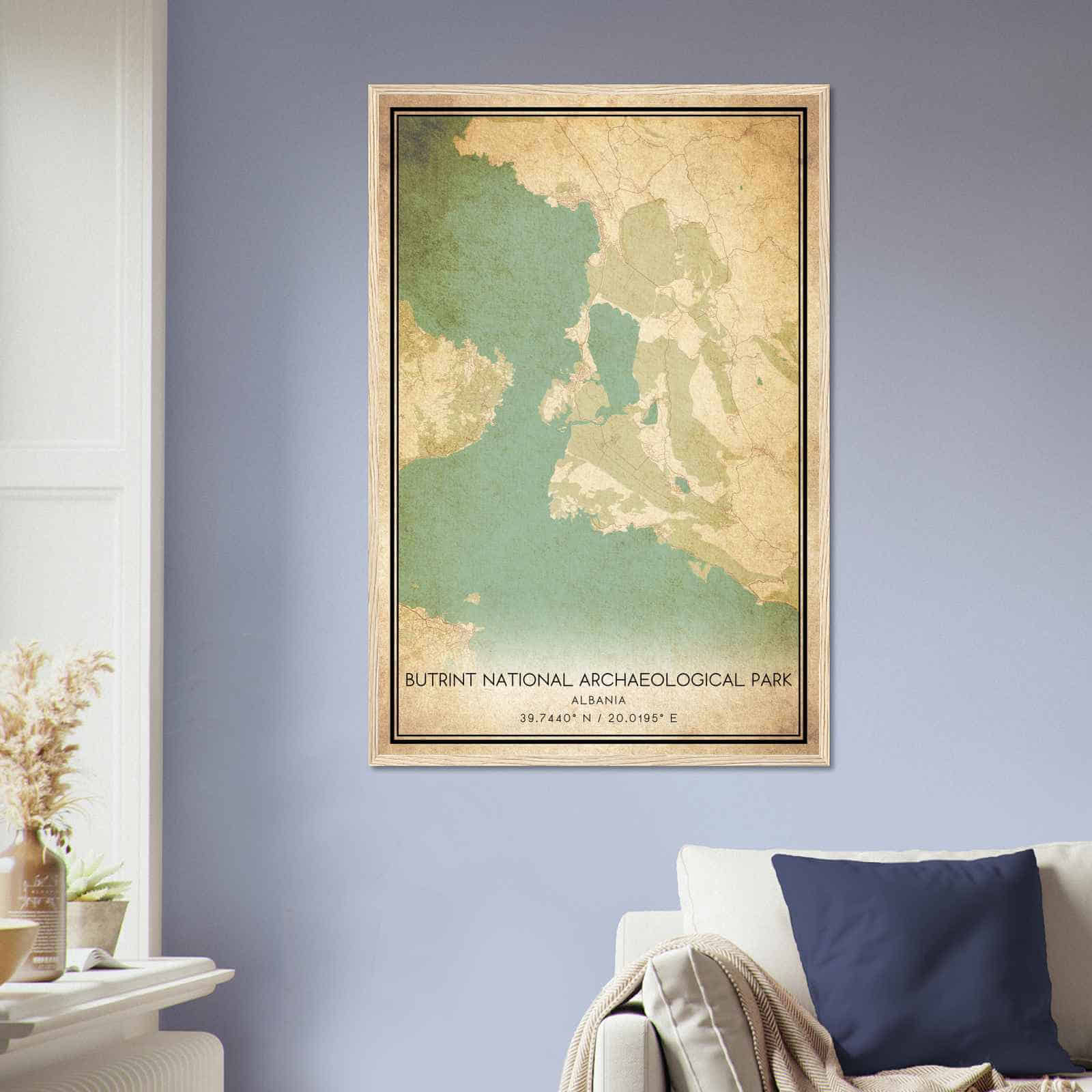 Deerfield Kansas Map Poster, Modern Home Decor Wall Art Print (Copy)