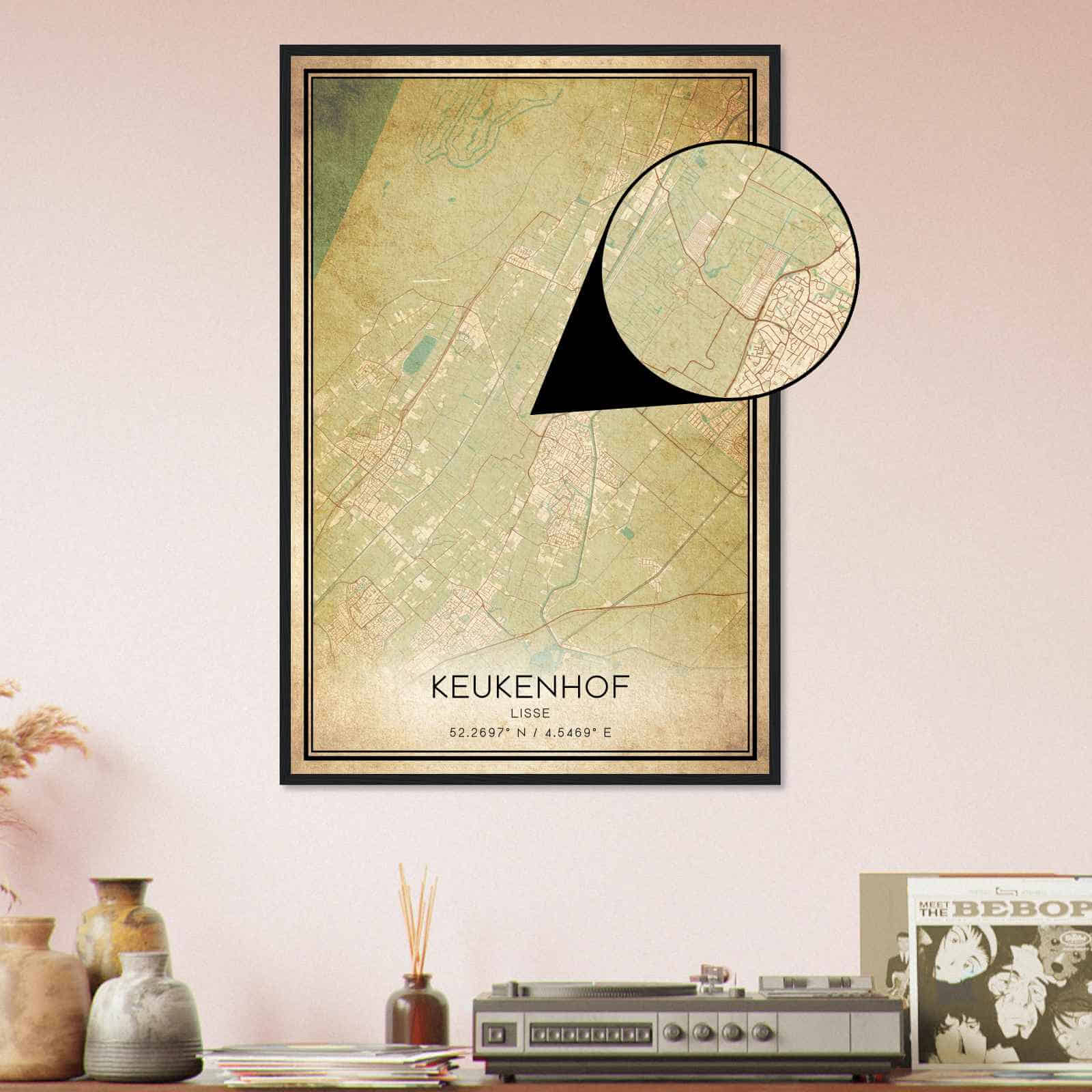 Deerfield Kansas Map Poster, Modern Home Decor Wall Art Print (Copy)