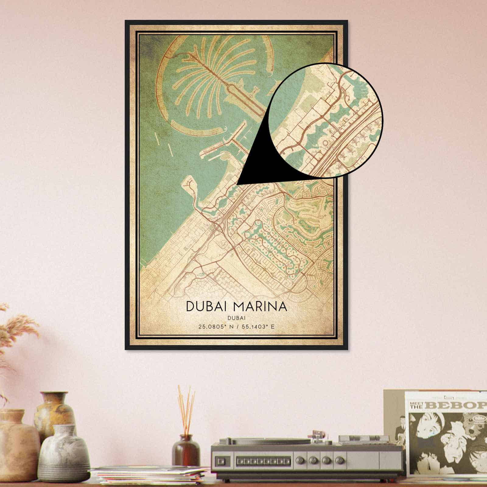 Deerfield Kansas Map Poster, Modern Home Decor Wall Art Print (Copy)