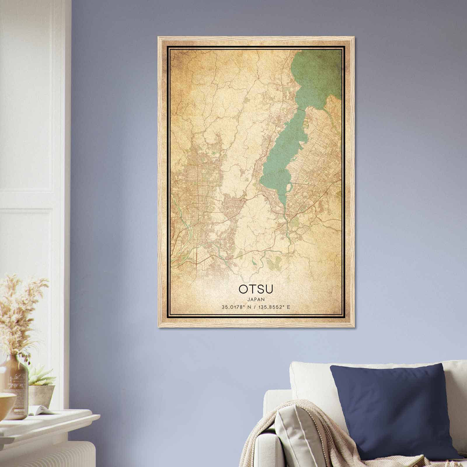Deerfield Kansas Map Poster, Modern Home Decor Wall Art Print (Copy)