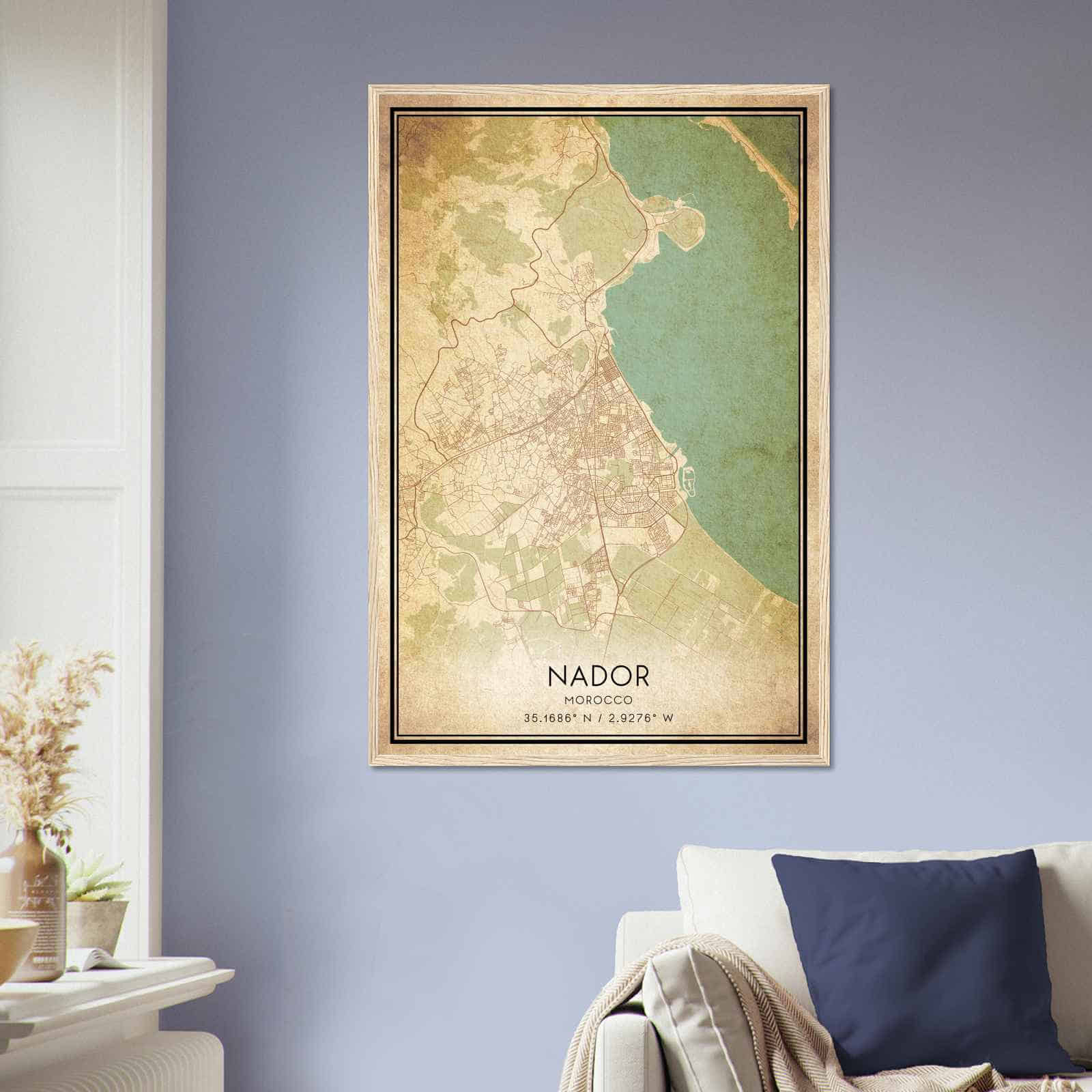 Deerfield Kansas Map Poster, Modern Home Decor Wall Art Print (Copy)