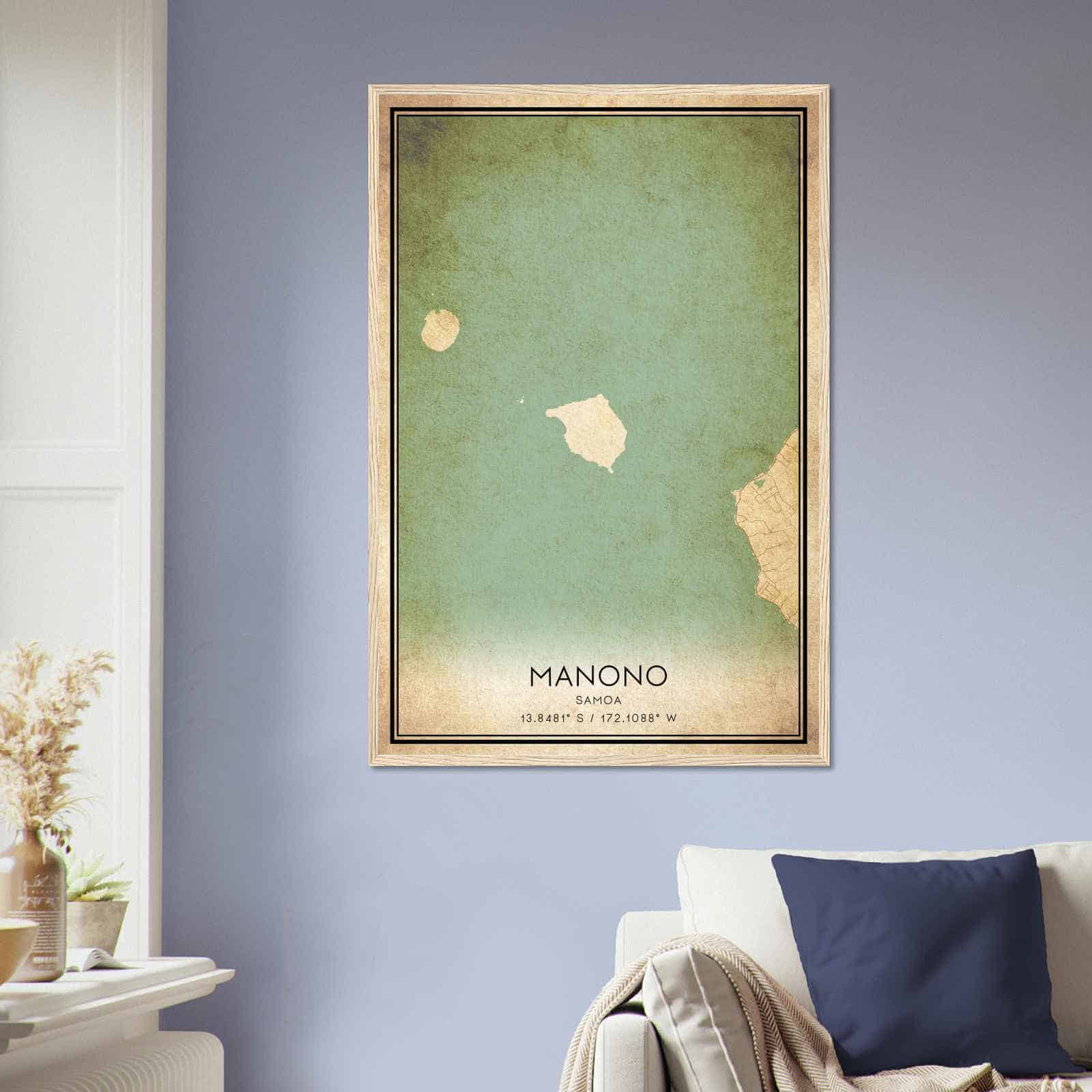 Deerfield Kansas Map Poster, Modern Home Decor Wall Art Print (Copy)
