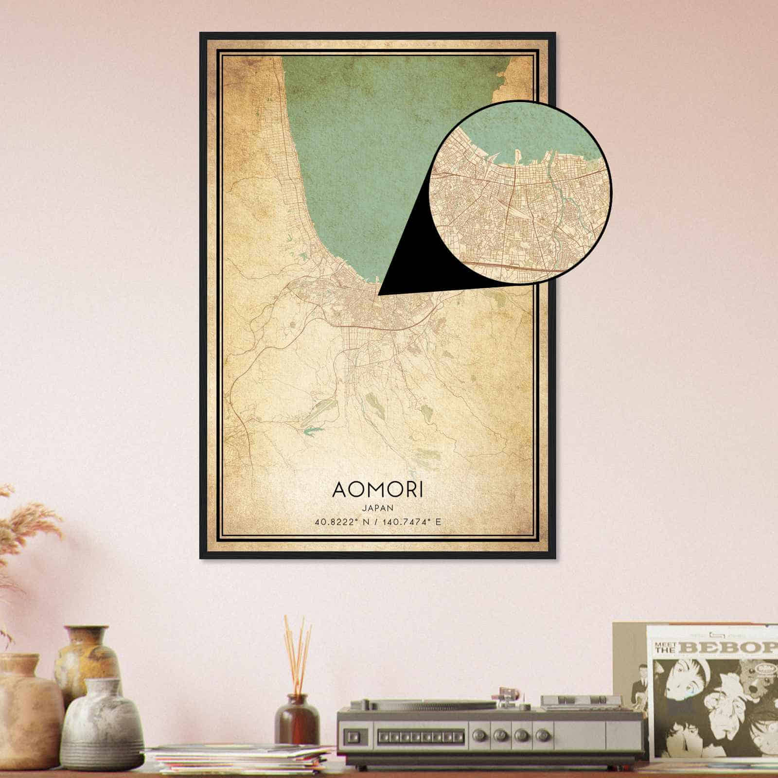 Deerfield Kansas Map Poster, Modern Home Decor Wall Art Print (Copy)