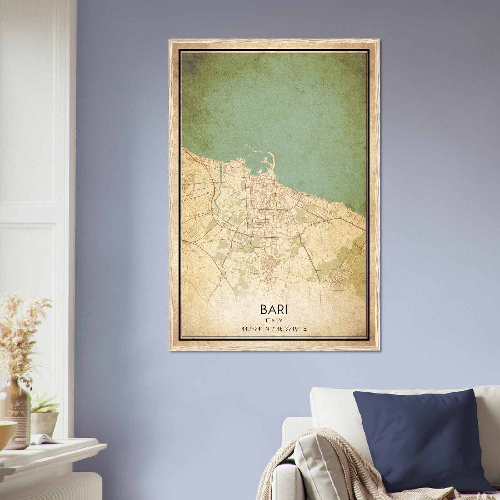 Deerfield Kansas Map Poster, Modern Home Decor Wall Art Print (Copy)