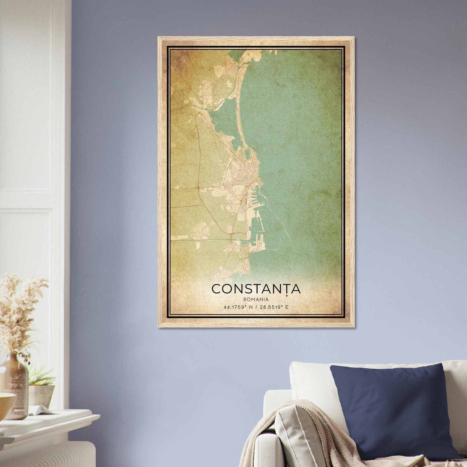 Deerfield Kansas Map Poster, Modern Home Decor Wall Art Print (Copy)