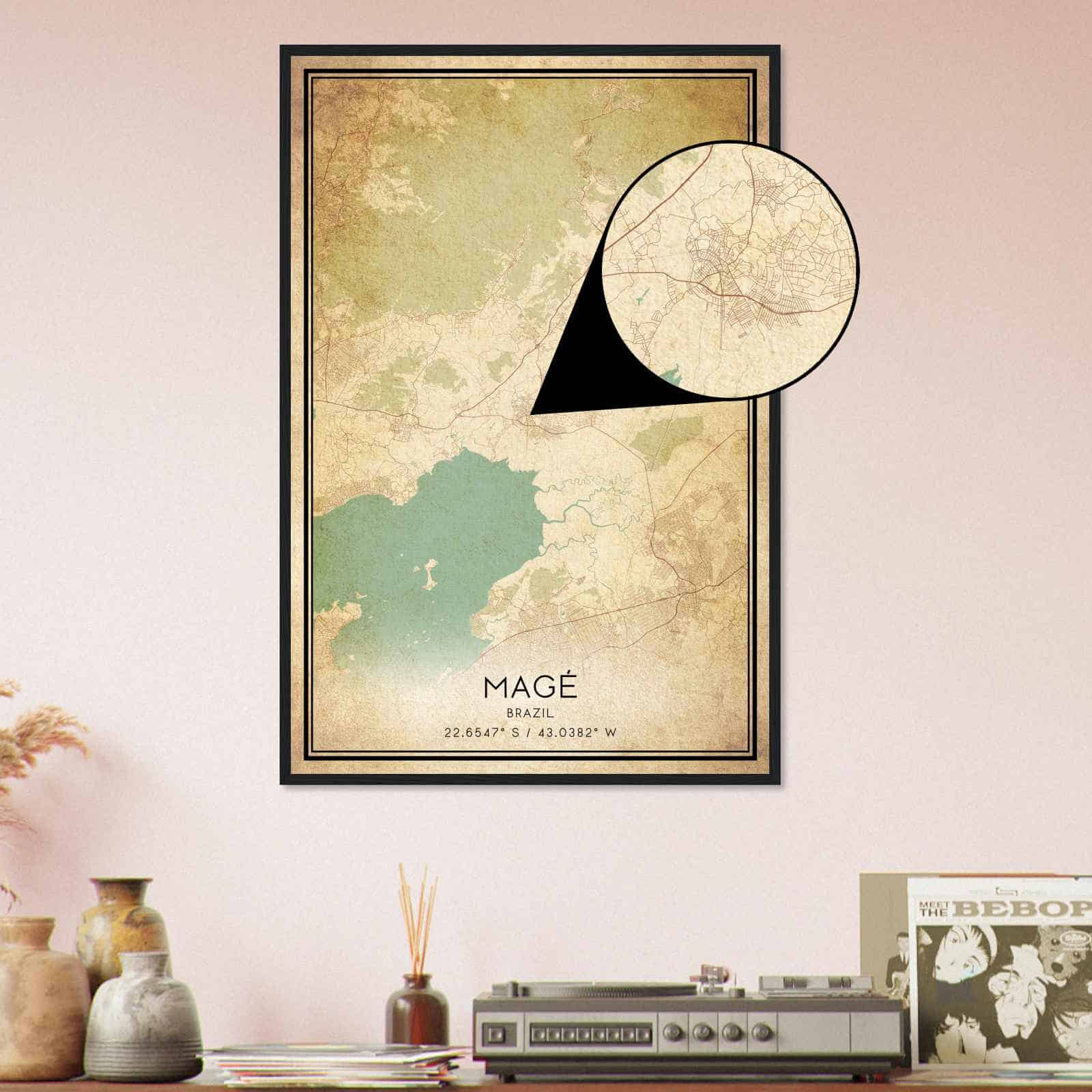 Deerfield Kansas Map Poster, Modern Home Decor Wall Art Print (Copy)