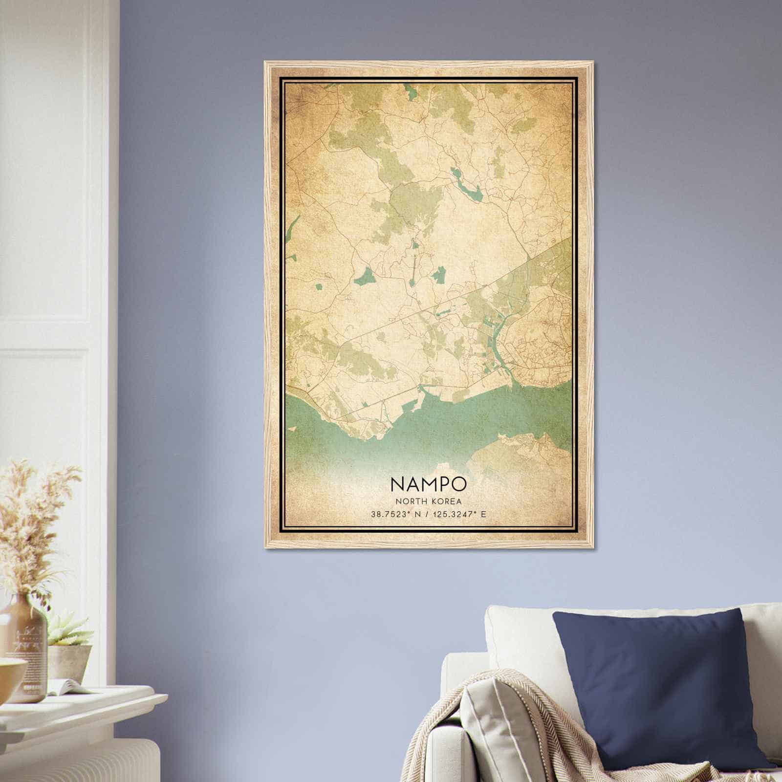 Deerfield Kansas Map Poster, Modern Home Decor Wall Art Print (Copy)