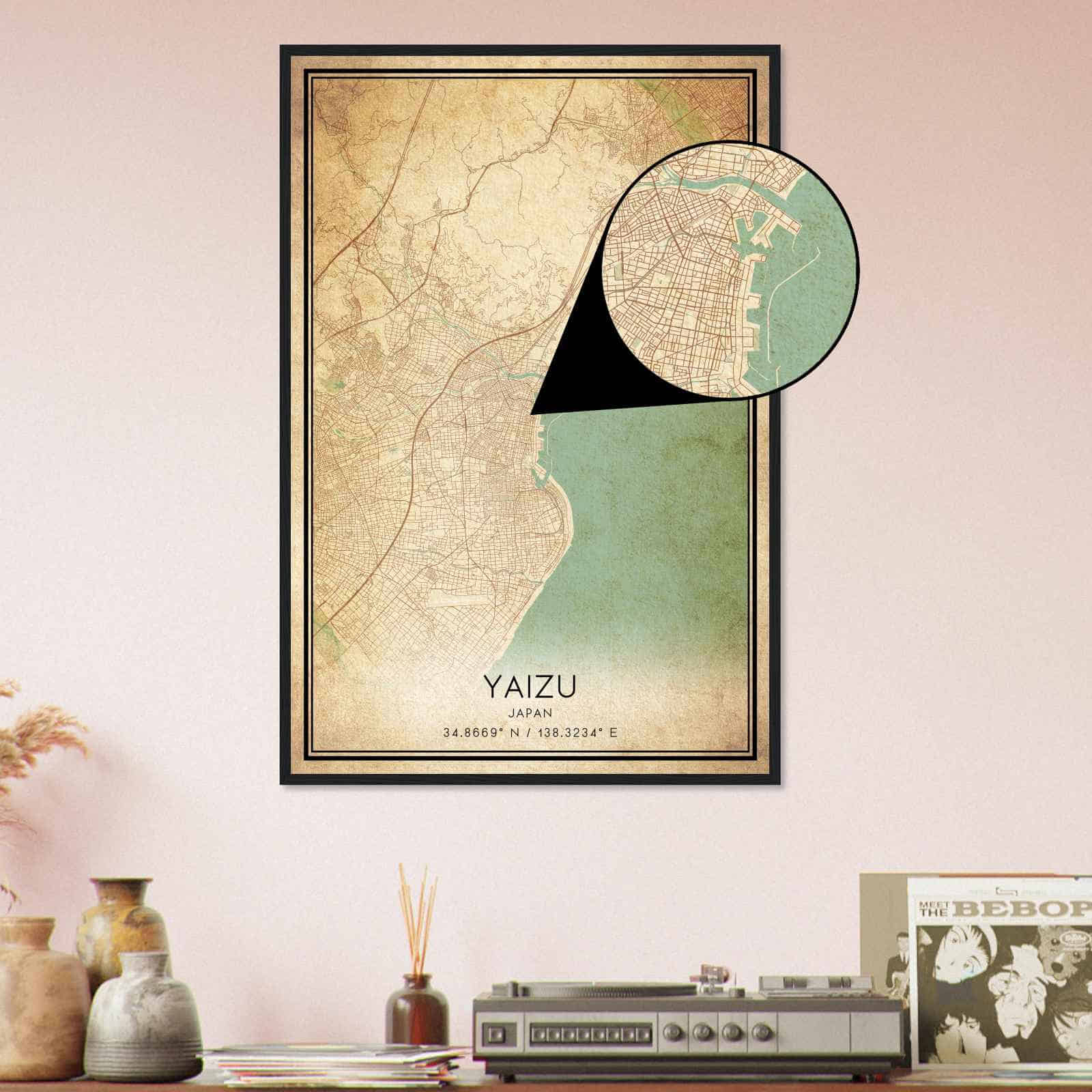 Deerfield Kansas Map Poster, Modern Home Decor Wall Art Print (Copy)