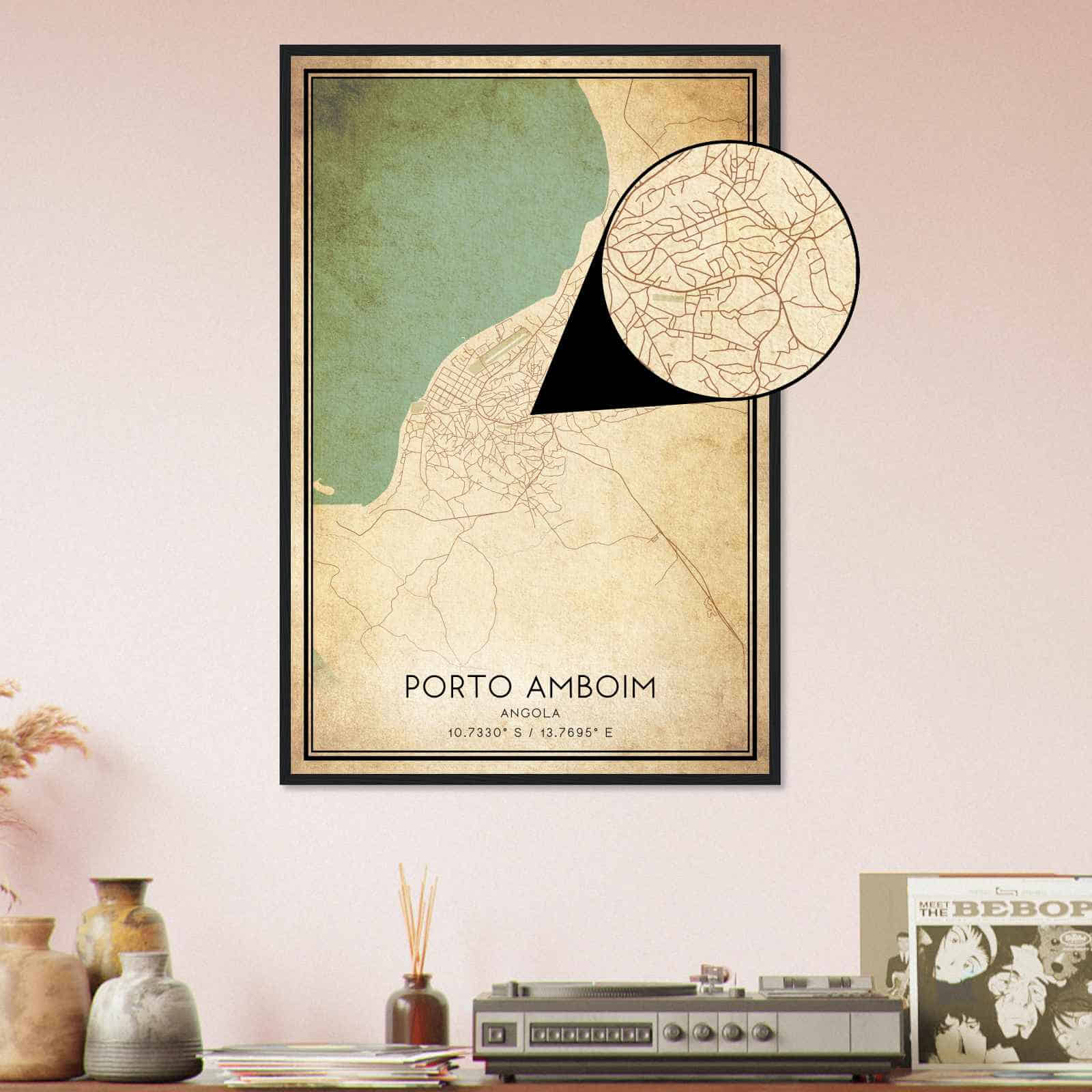 Deerfield Kansas Map Poster, Modern Home Decor Wall Art Print (Copy)