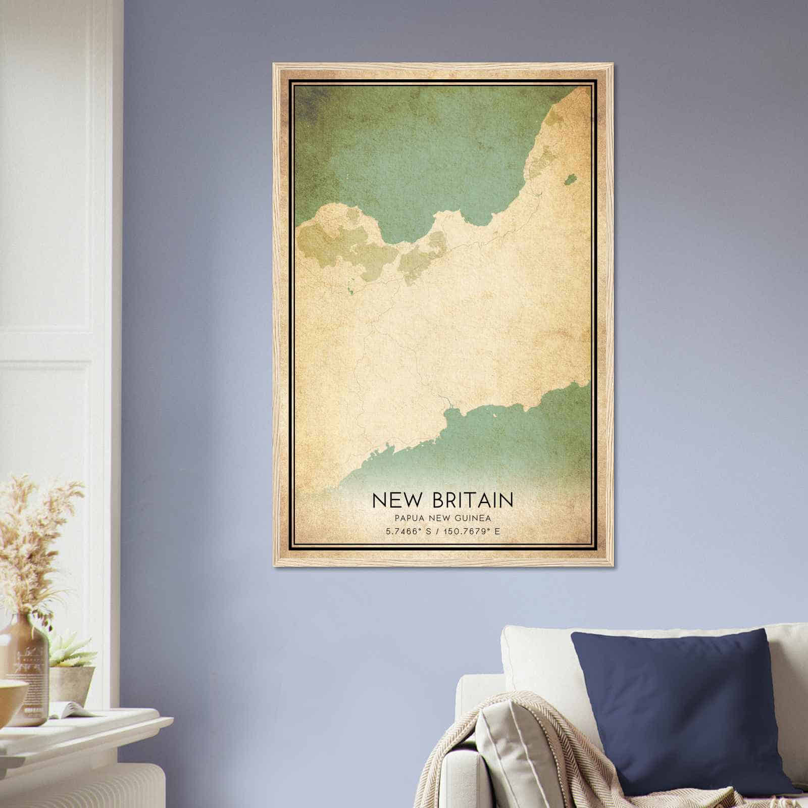 Deerfield Kansas Map Poster, Modern Home Decor Wall Art Print (Copy)