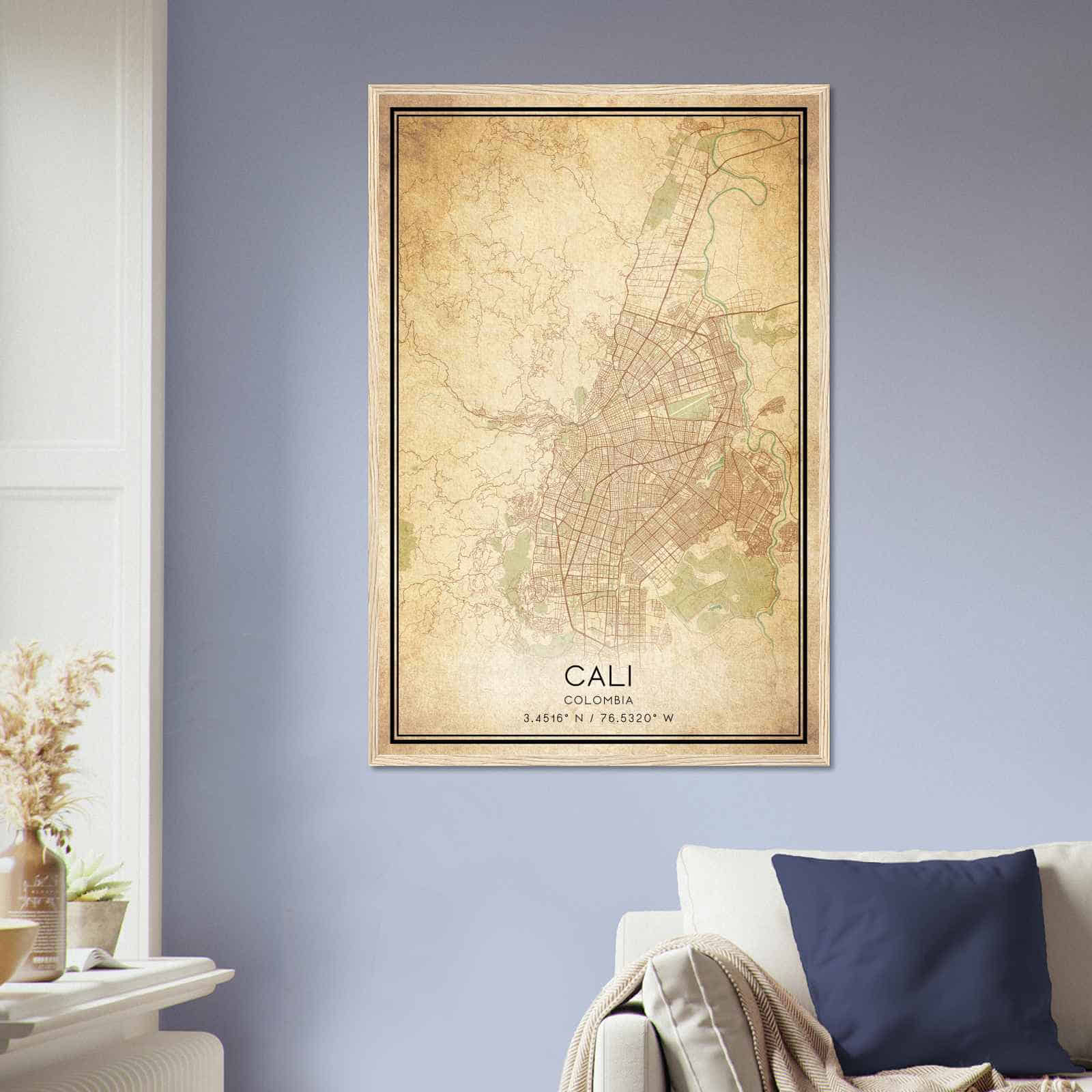 Deerfield Kansas Map Poster, Modern Home Decor Wall Art Print (Copy)