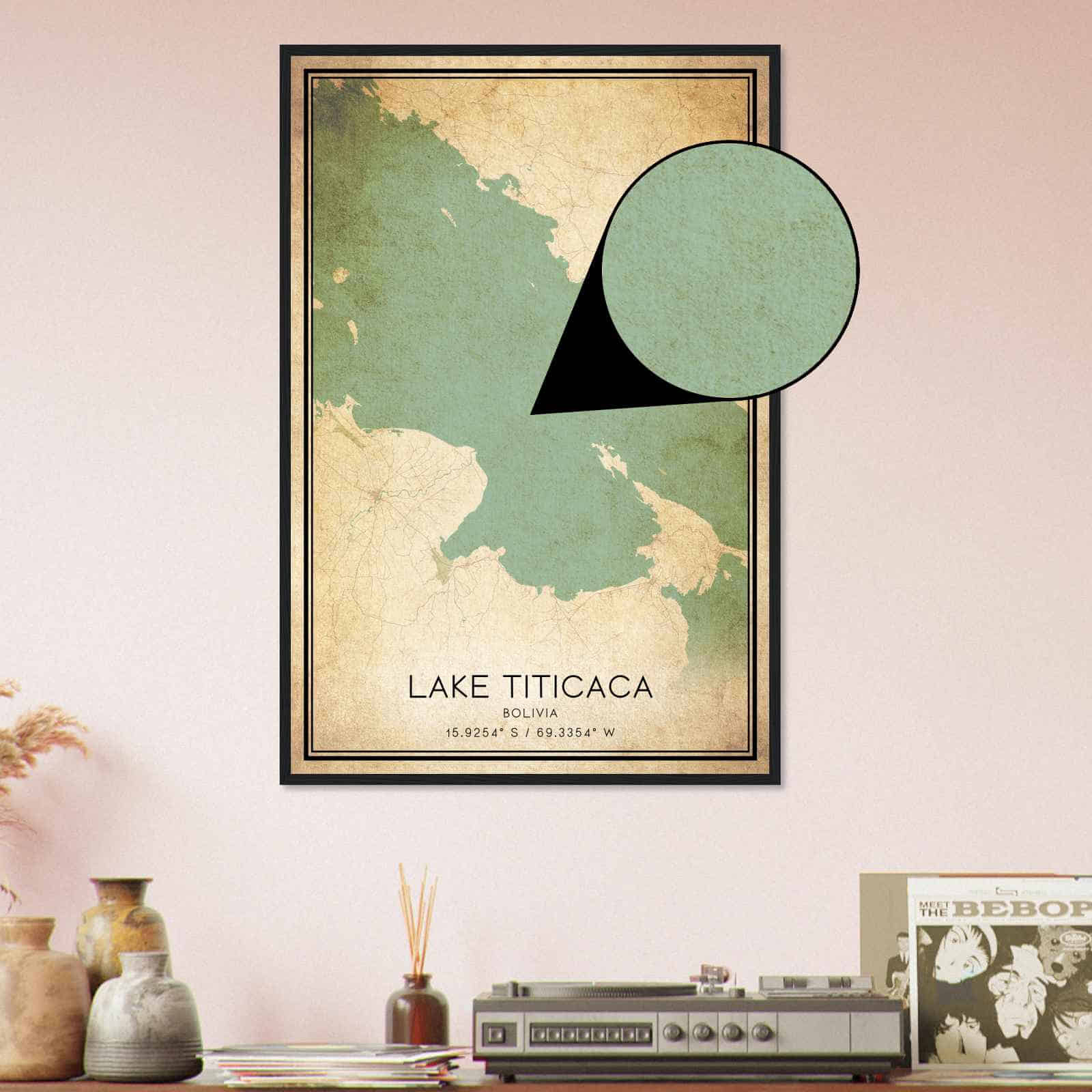 Deerfield Kansas Map Poster, Modern Home Decor Wall Art Print (Copy)