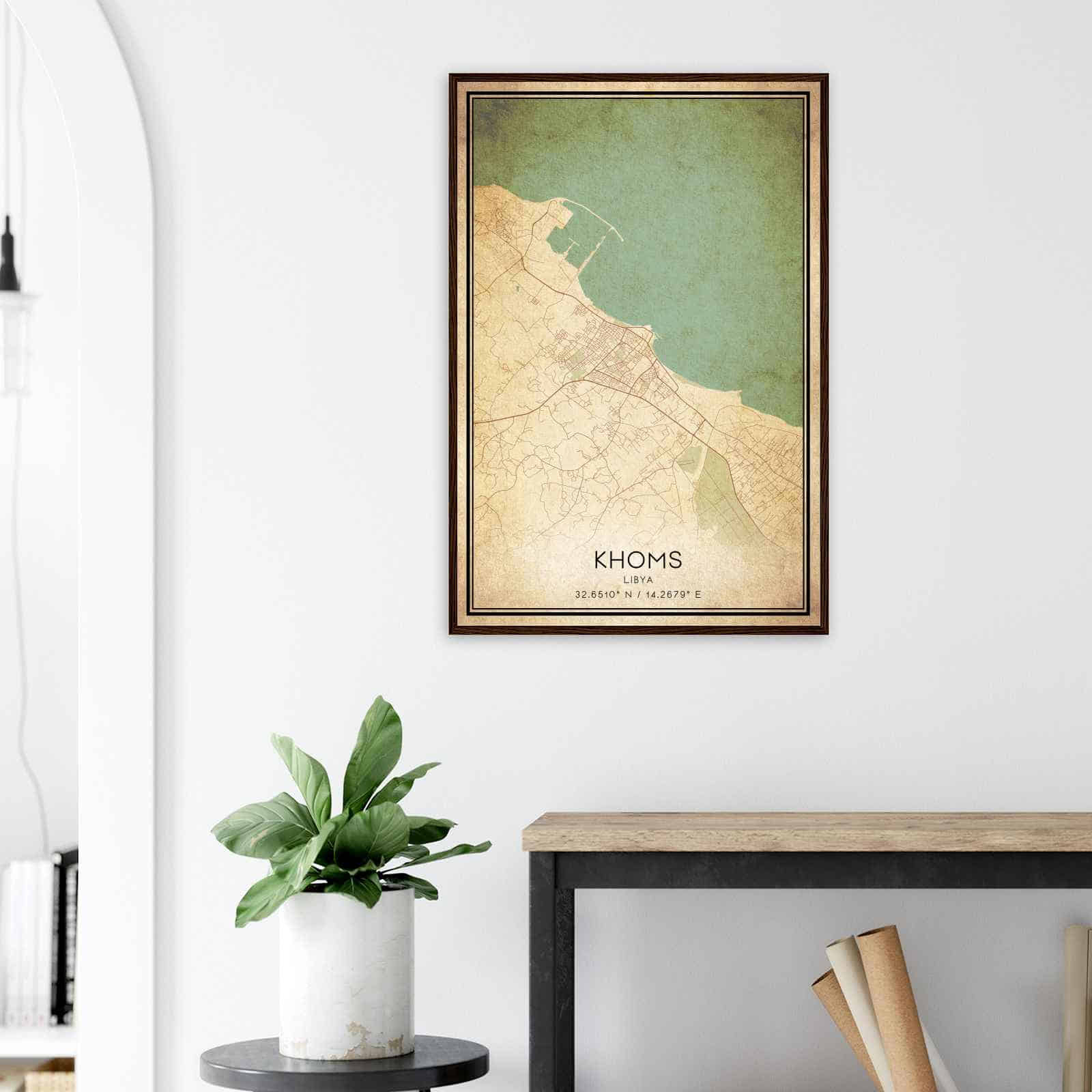 Deerfield Kansas Map Poster, Modern Home Decor Wall Art Print (Copy)