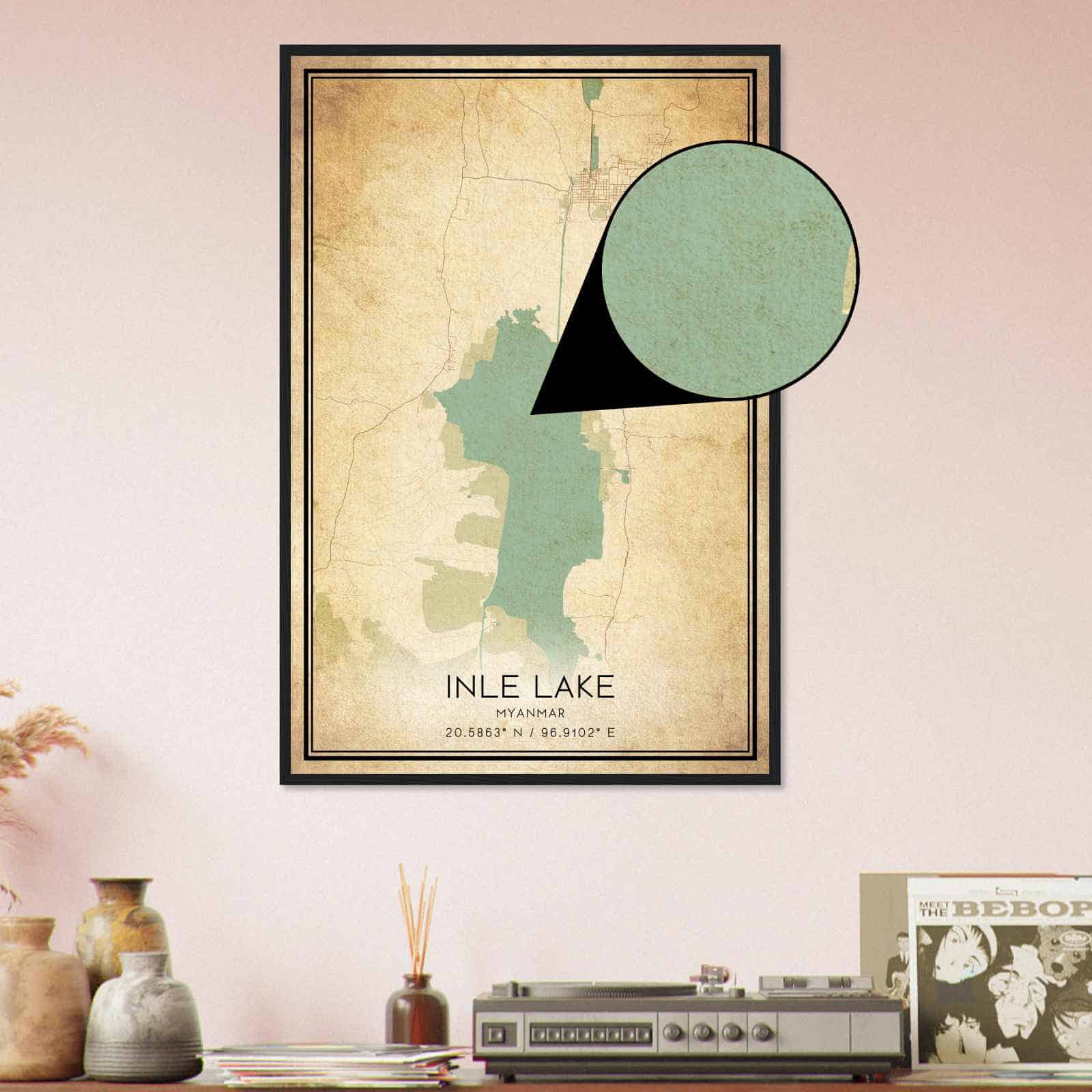 Deerfield Kansas Map Poster, Modern Home Decor Wall Art Print (Copy)