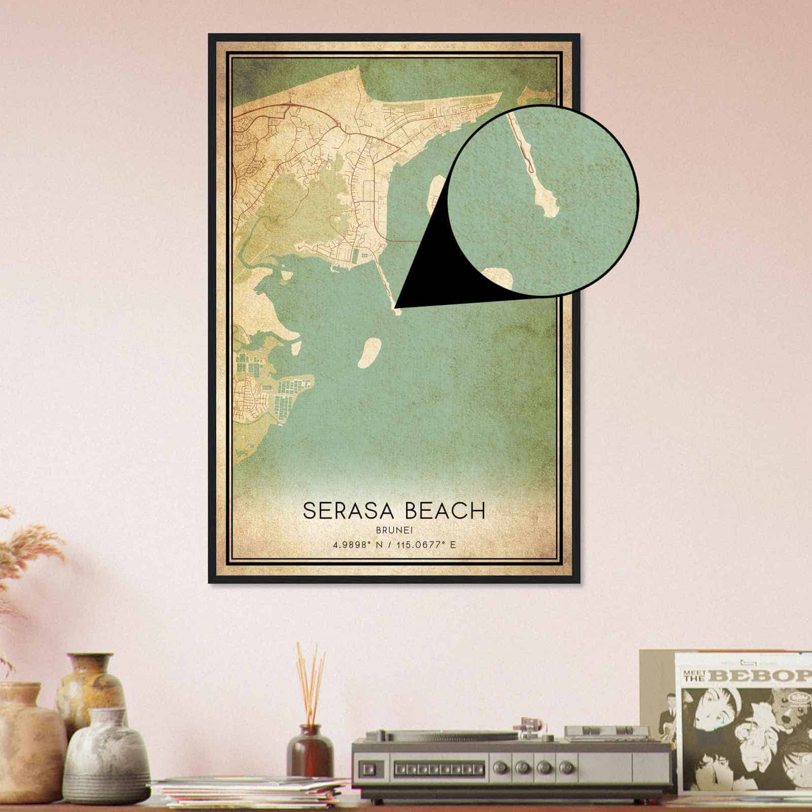 Deerfield Kansas Map Poster, Modern Home Decor Wall Art Print (Copy)