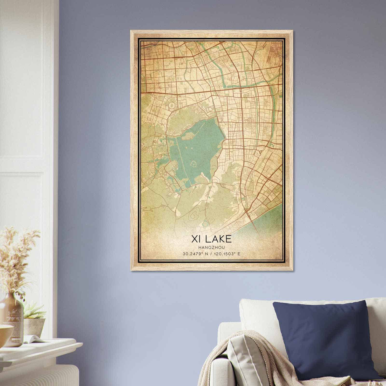 Deerfield Kansas Map Poster, Modern Home Decor Wall Art Print (Copy)
