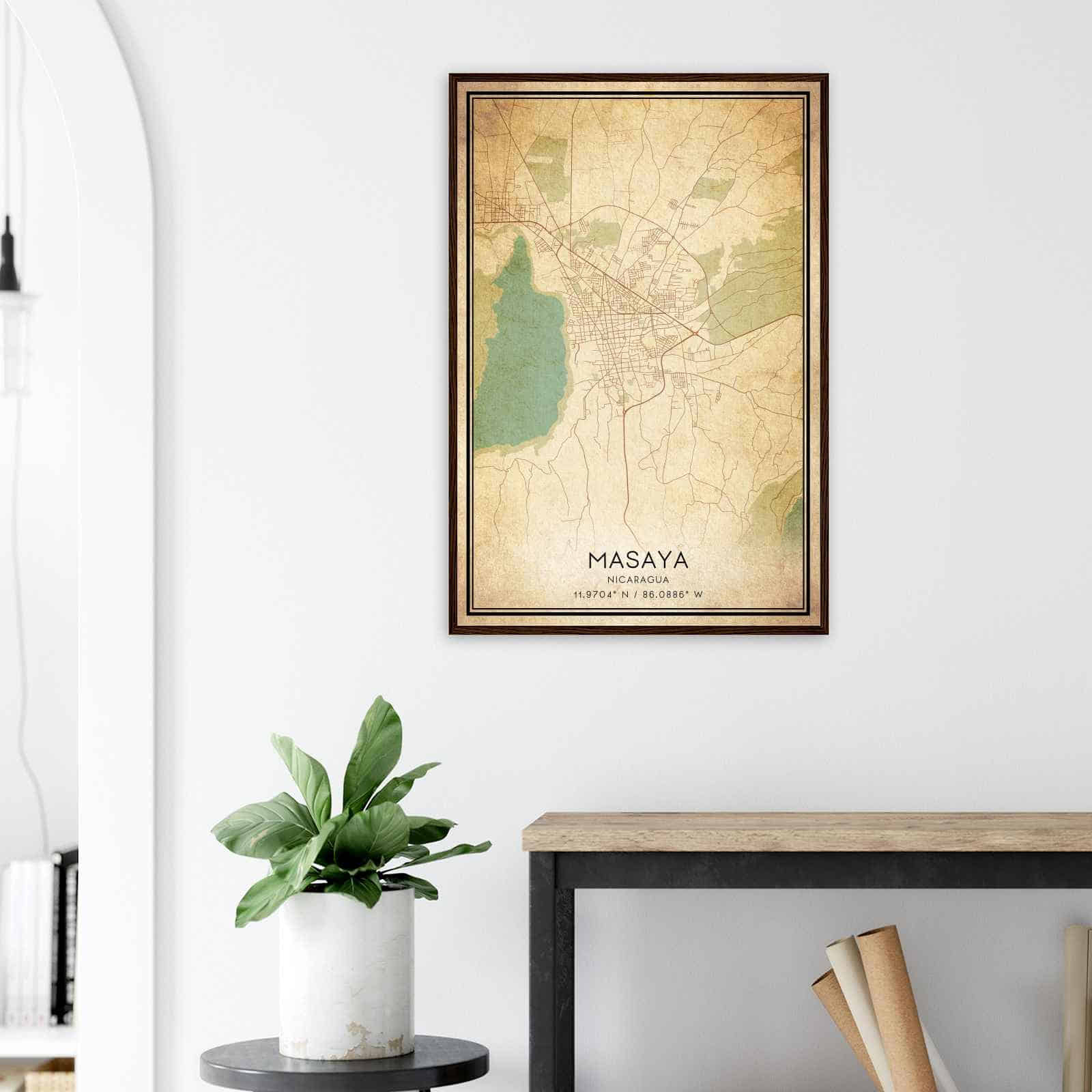 Deerfield Kansas Map Poster, Modern Home Decor Wall Art Print (Copy)