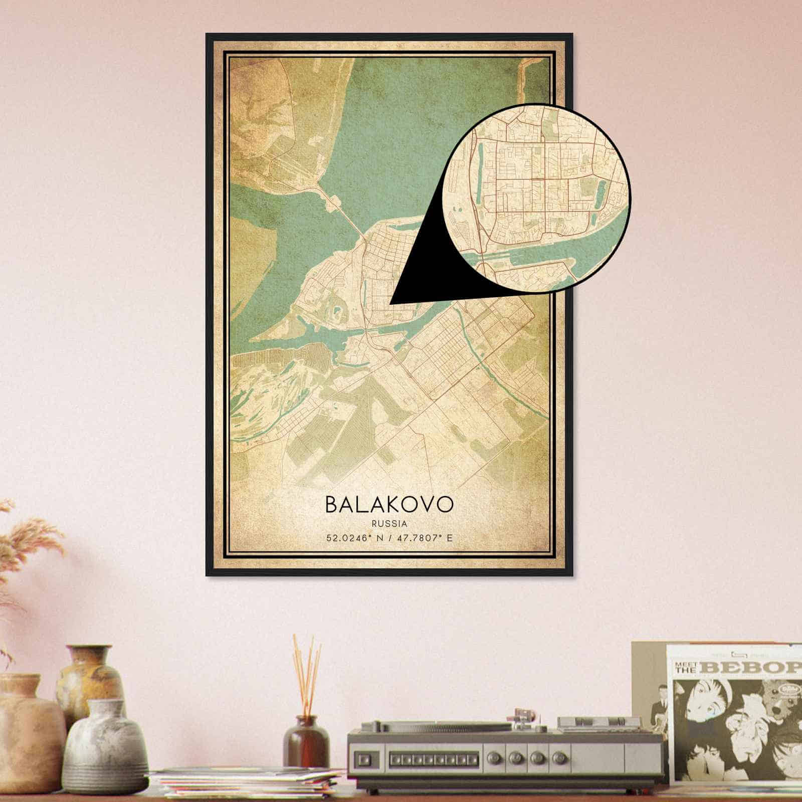 Deerfield Kansas Map Poster, Modern Home Decor Wall Art Print (Copy)