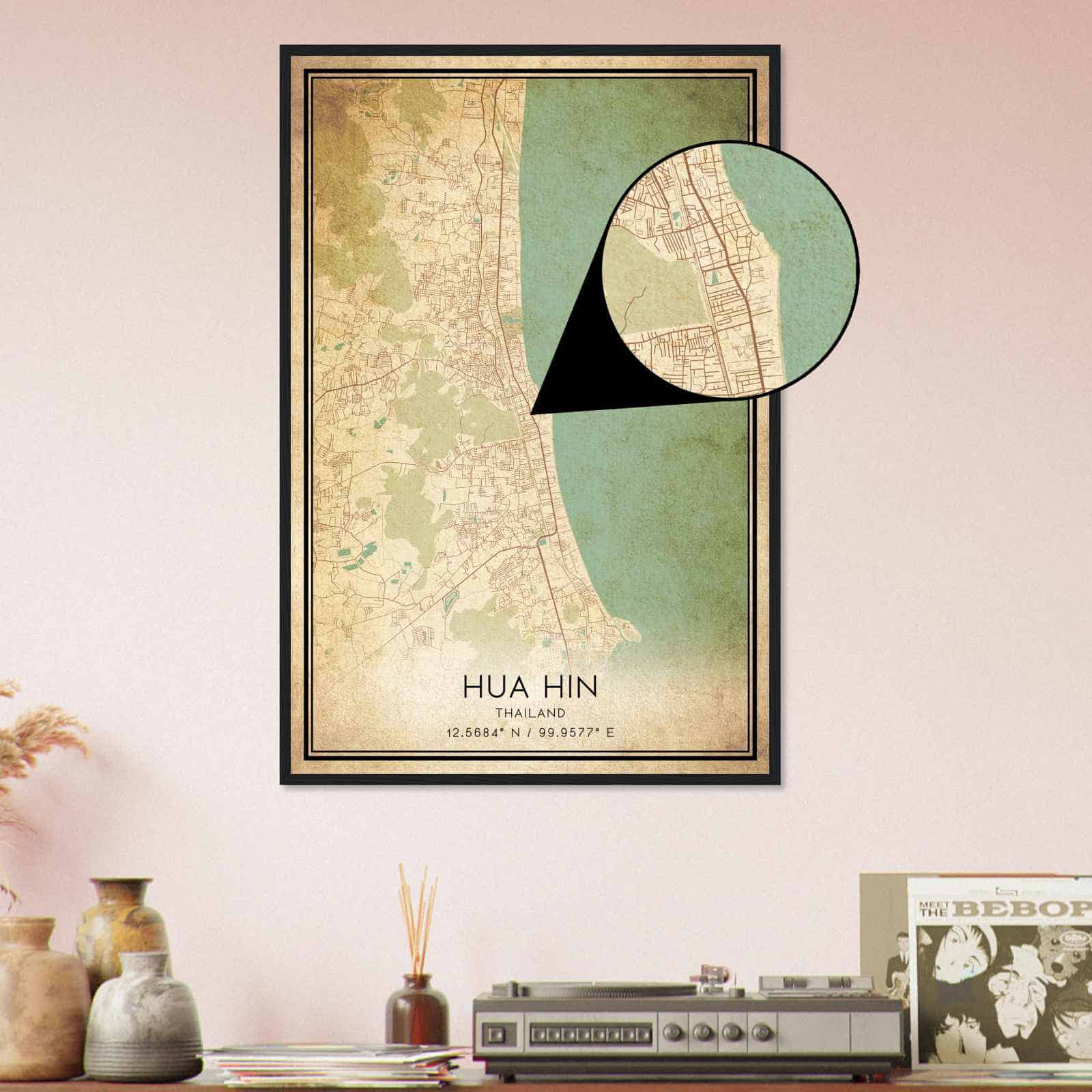 Deerfield Kansas Map Poster, Modern Home Decor Wall Art Print (Copy)