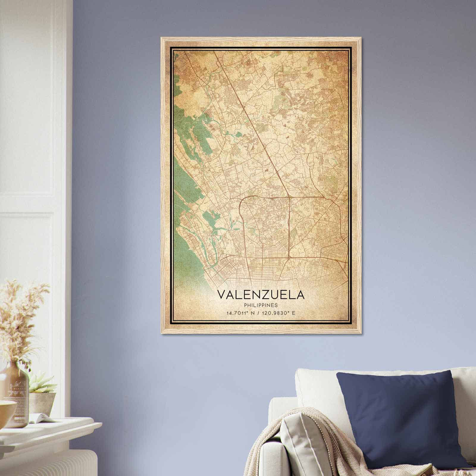 Deerfield Kansas Map Poster, Modern Home Decor Wall Art Print (Copy)