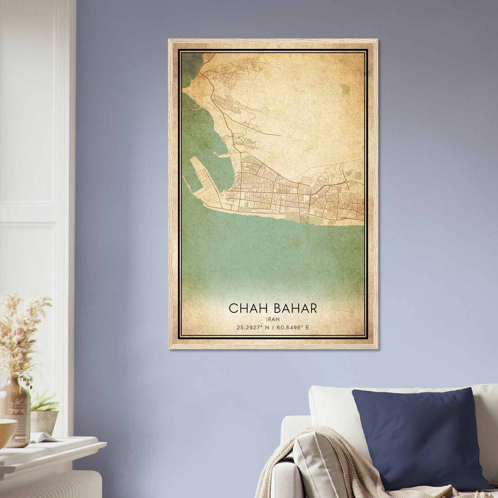 Deerfield Kansas Map Poster, Modern Home Decor Wall Art Print (Copy)