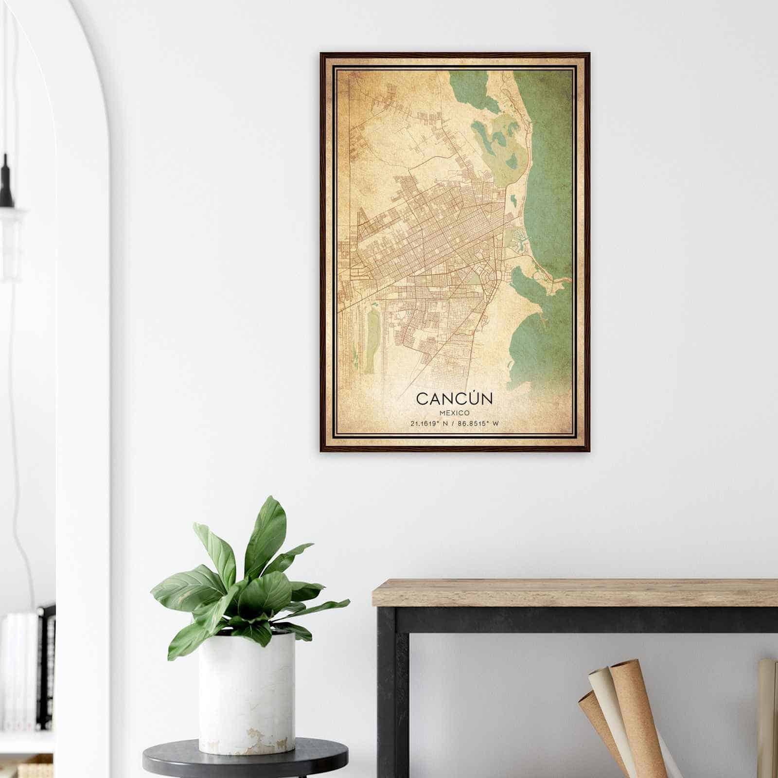 Deerfield Kansas Map Poster, Modern Home Decor Wall Art Print (Copy)