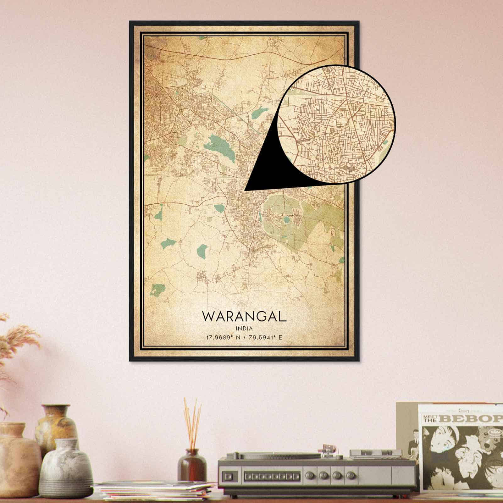 Deerfield Kansas Map Poster, Modern Home Decor Wall Art Print (Copy)