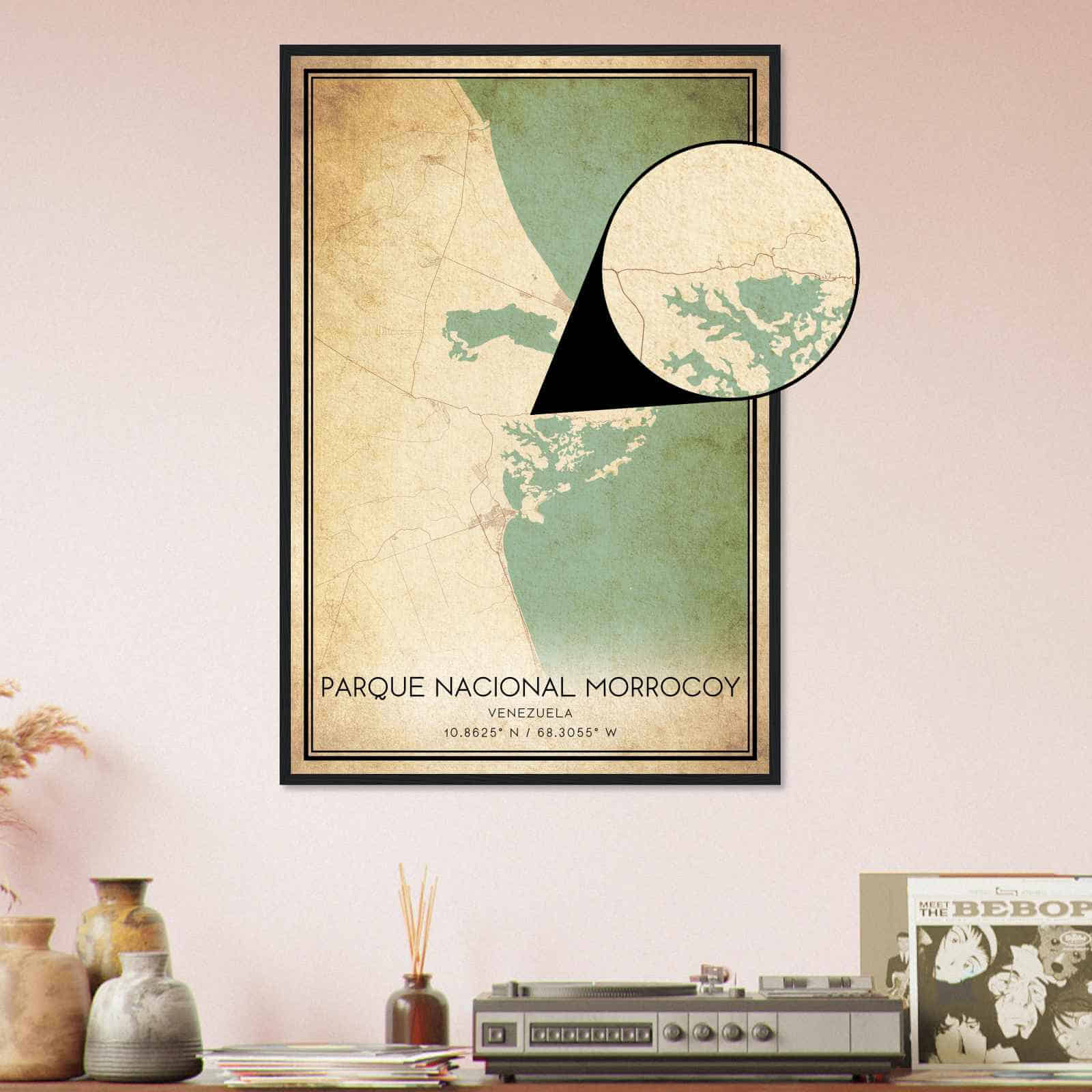 Deerfield Kansas Map Poster, Modern Home Decor Wall Art Print (Copy)