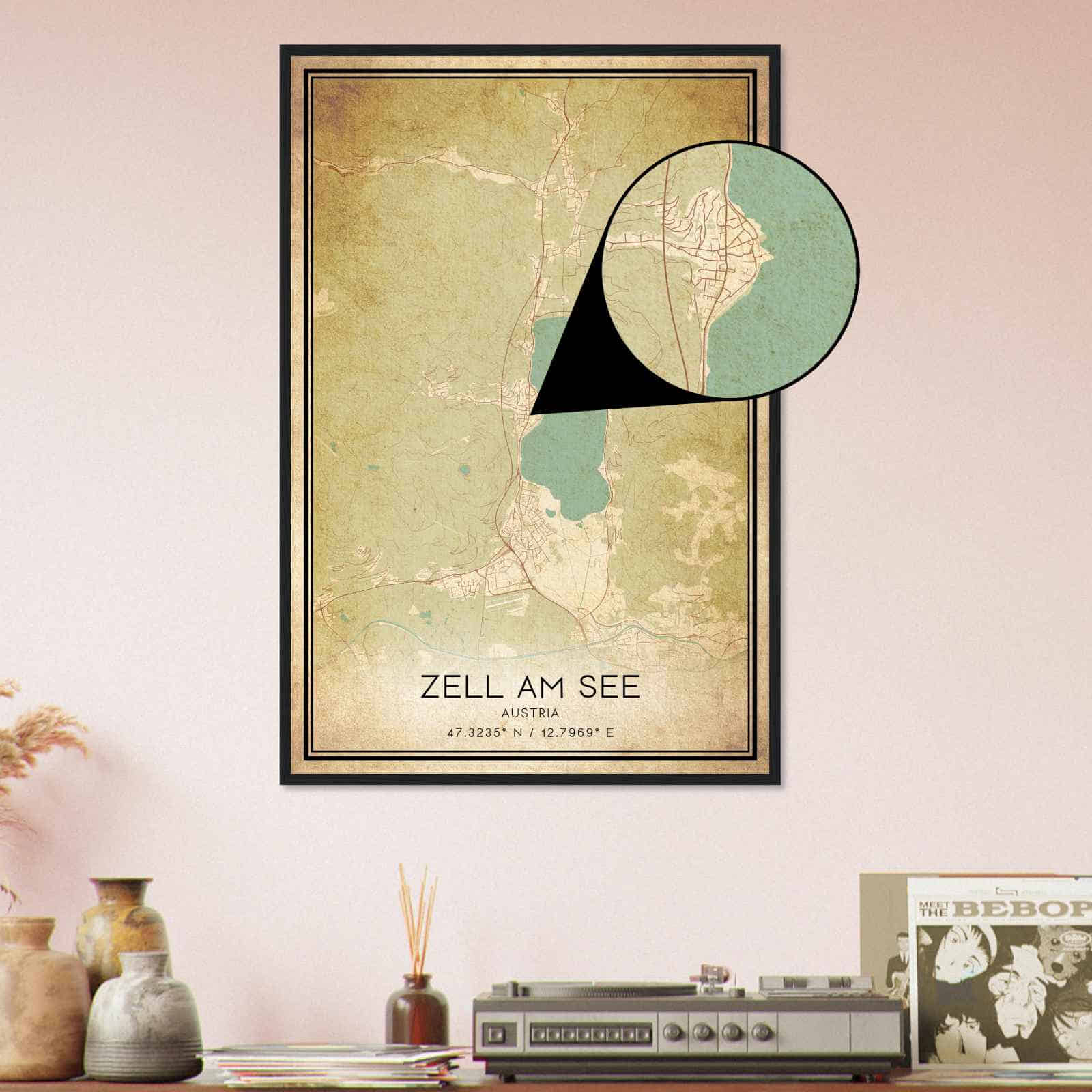 Deerfield Kansas Map Poster, Modern Home Decor Wall Art Print (Copy)