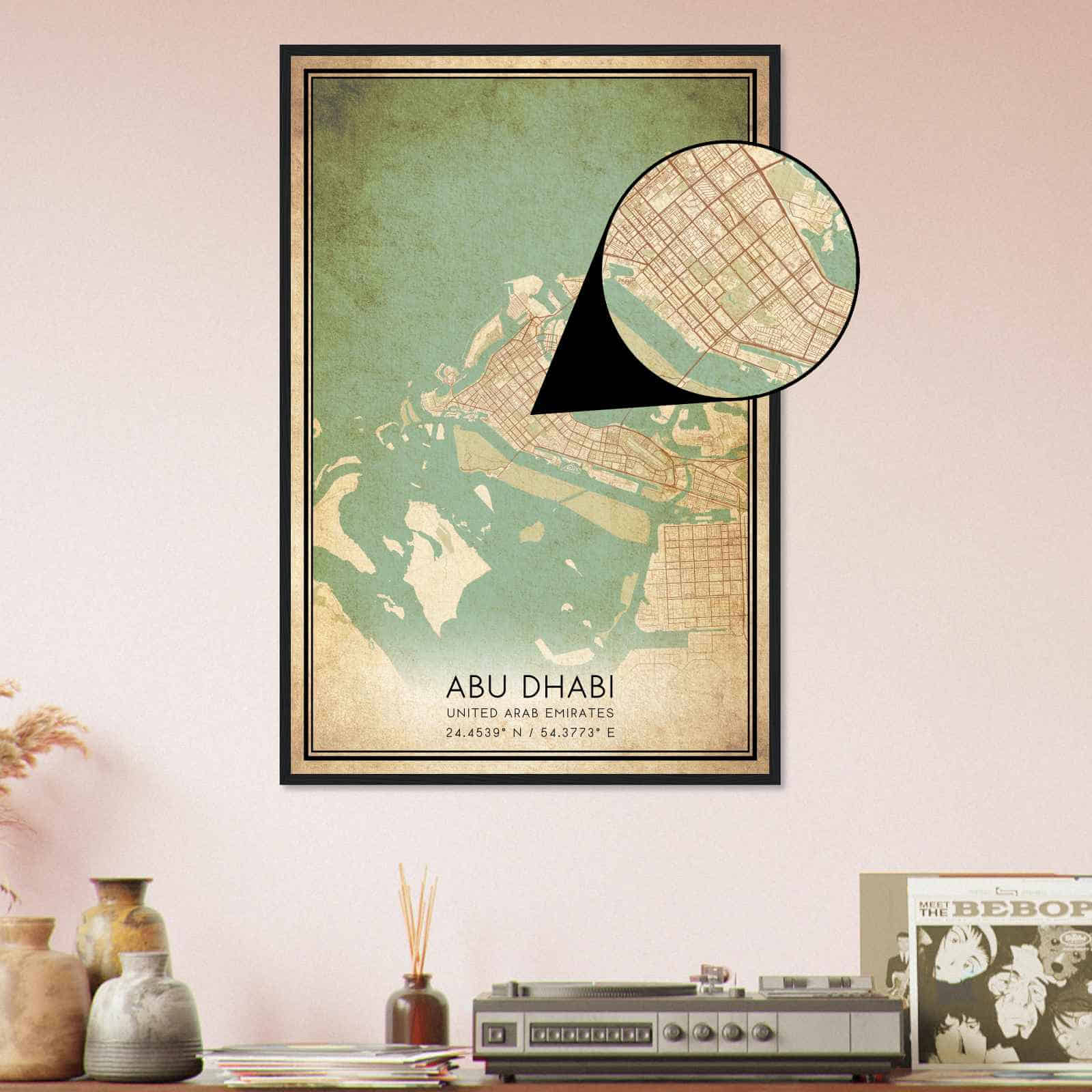Deerfield Kansas Map Poster, Modern Home Decor Wall Art Print (Copy)