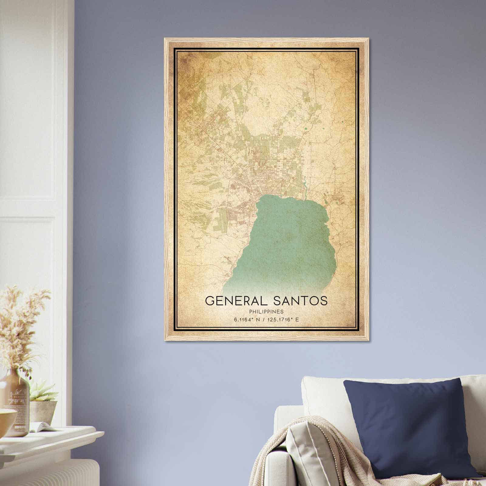 Deerfield Kansas Map Poster, Modern Home Decor Wall Art Print (Copy)