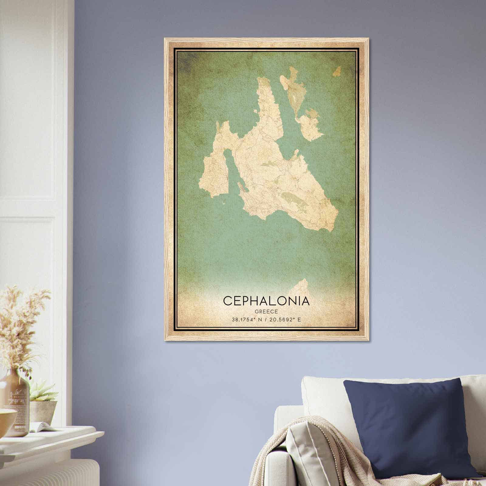 Deerfield Kansas Map Poster, Modern Home Decor Wall Art Print (Copy)