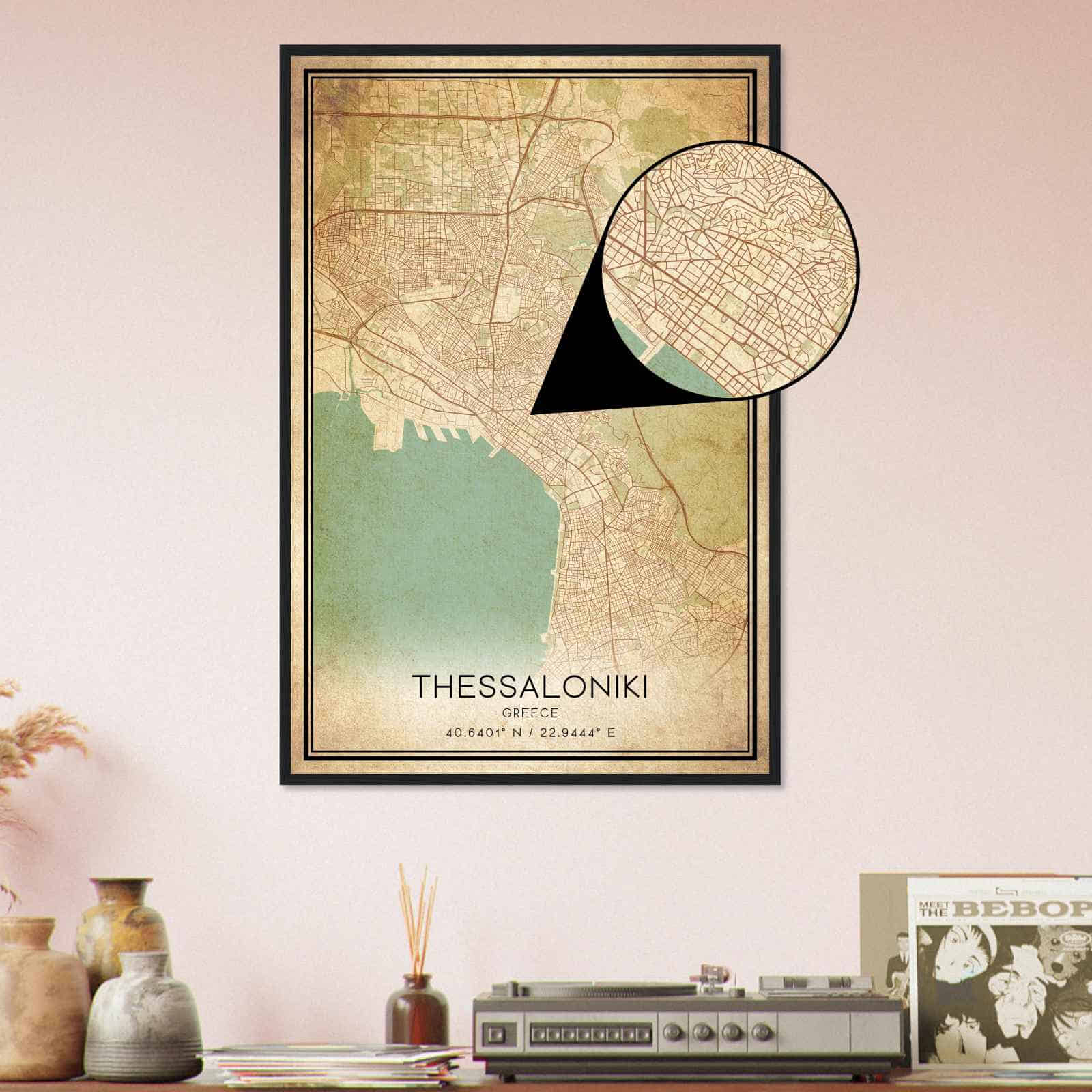 Deerfield Kansas Map Poster, Modern Home Decor Wall Art Print (Copy)