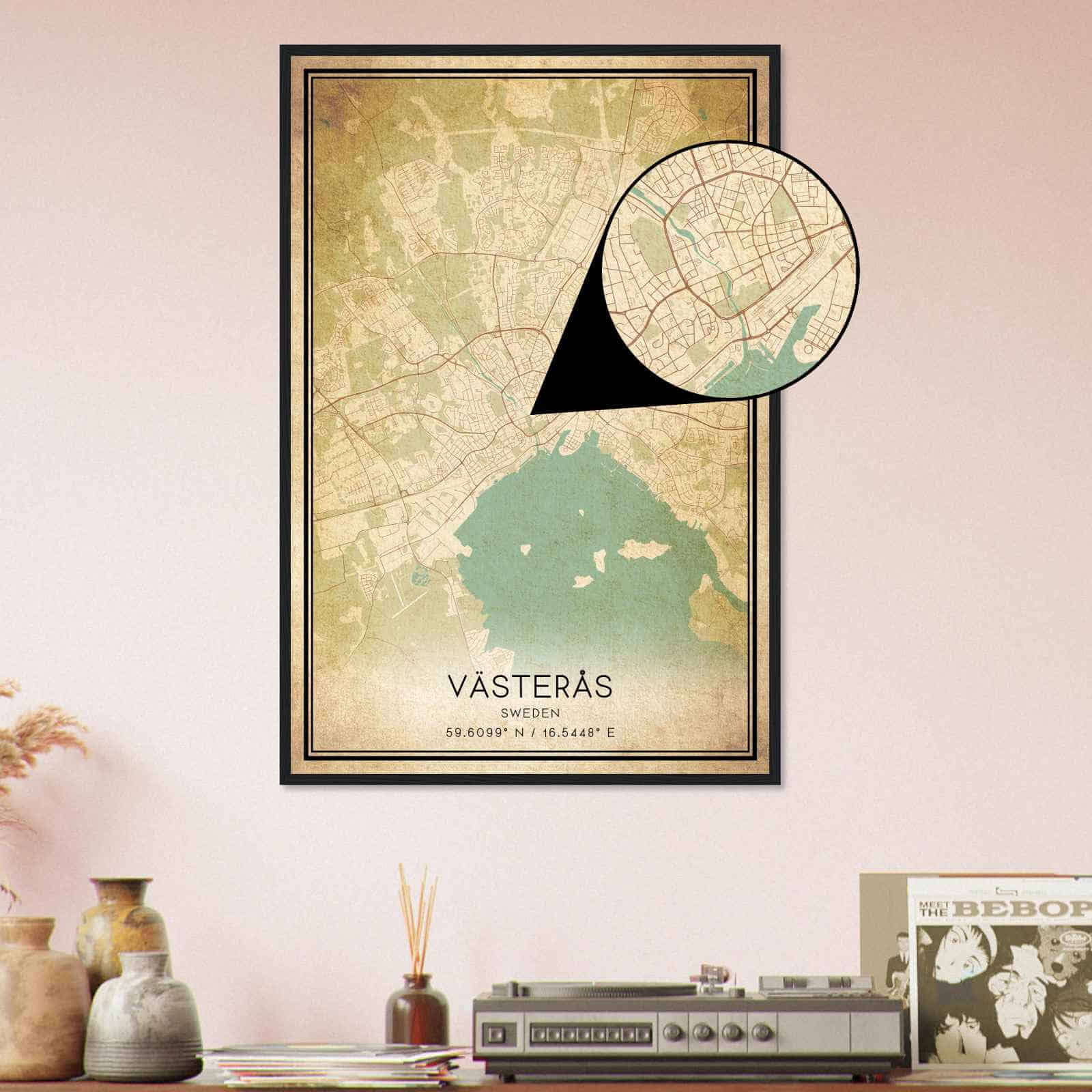 Deerfield Kansas Map Poster, Modern Home Decor Wall Art Print (Copy)