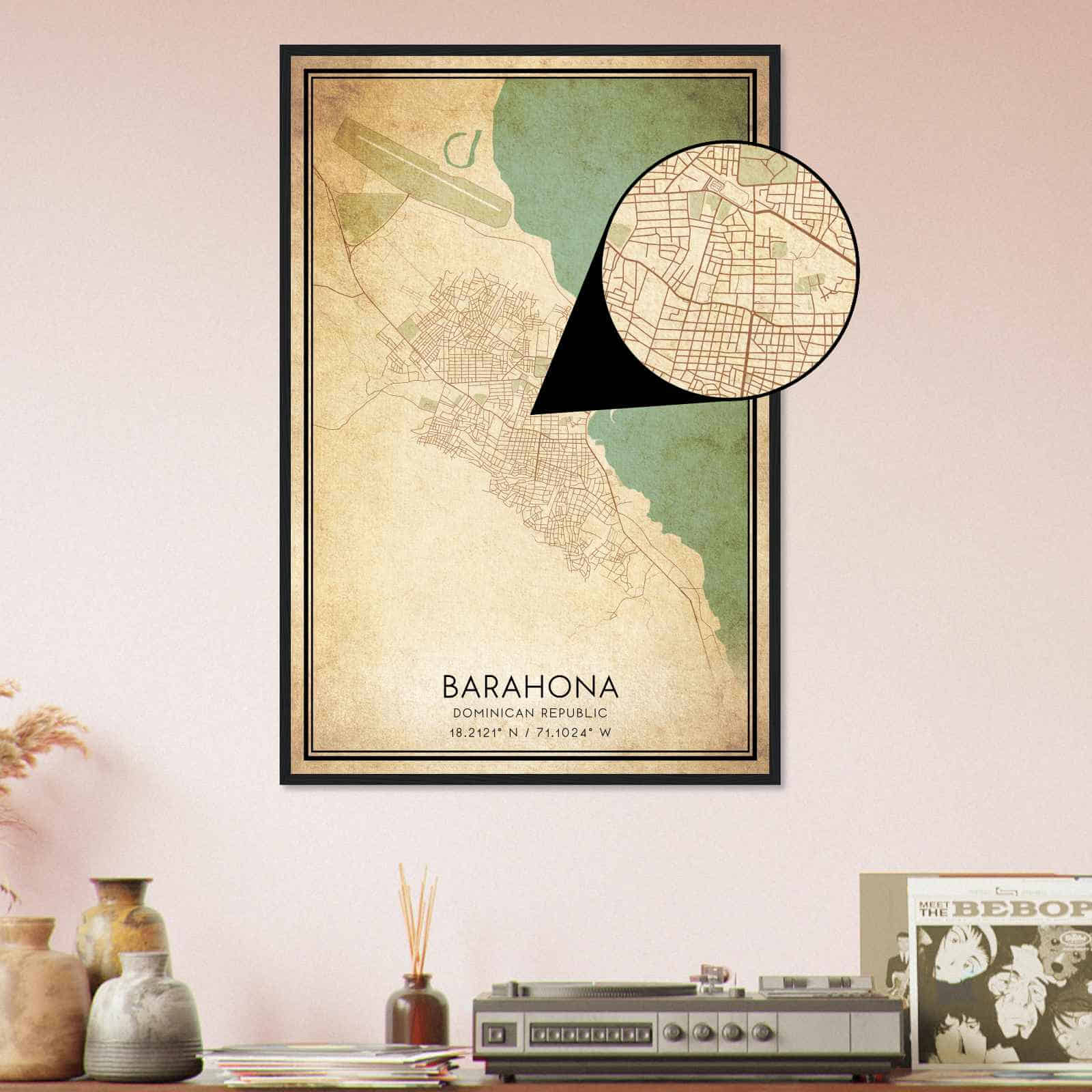 Deerfield Kansas Map Poster, Modern Home Decor Wall Art Print (Copy)